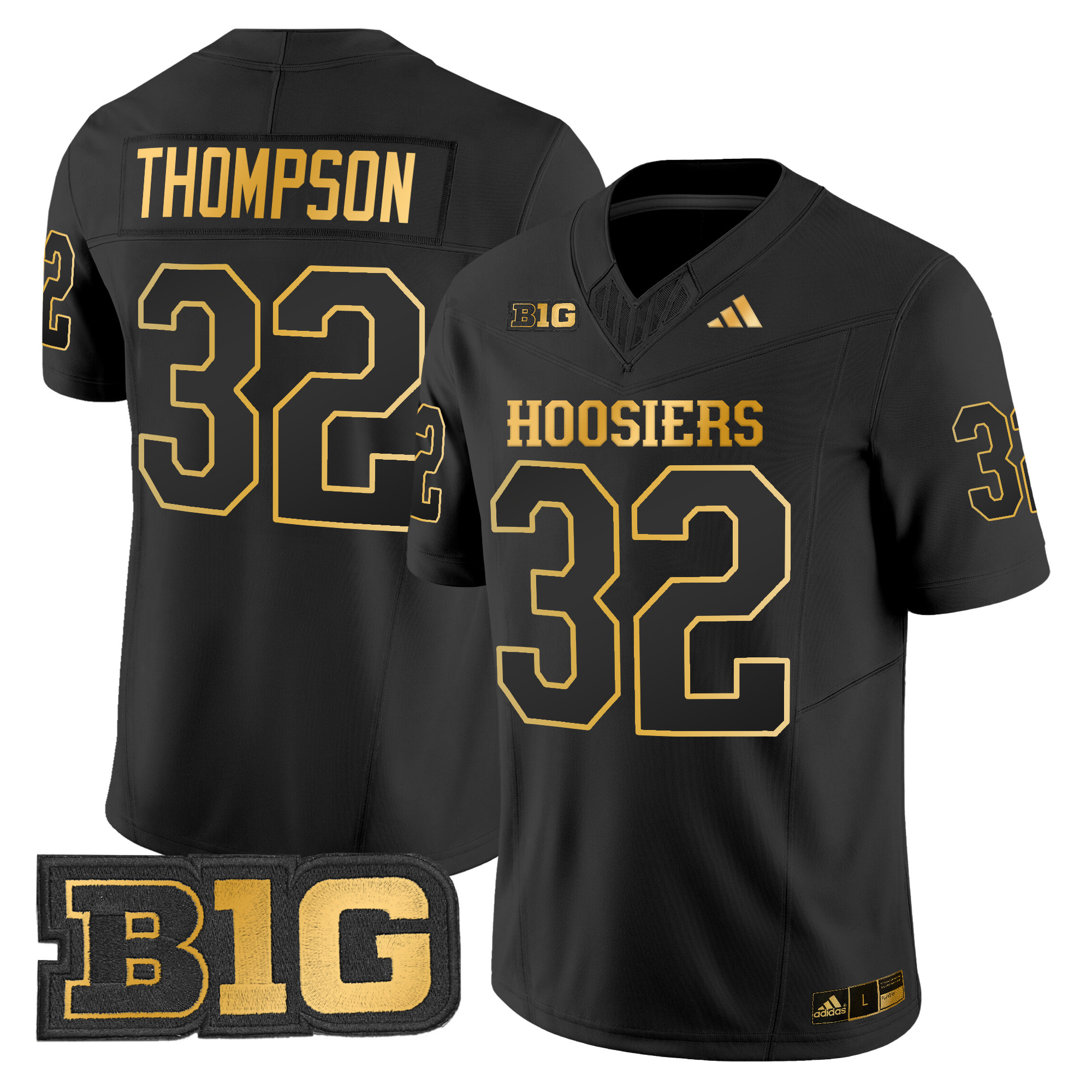 Men's Indiana Hoosiers 2024 Gold Vapor Limited Jersey - All Stitched
