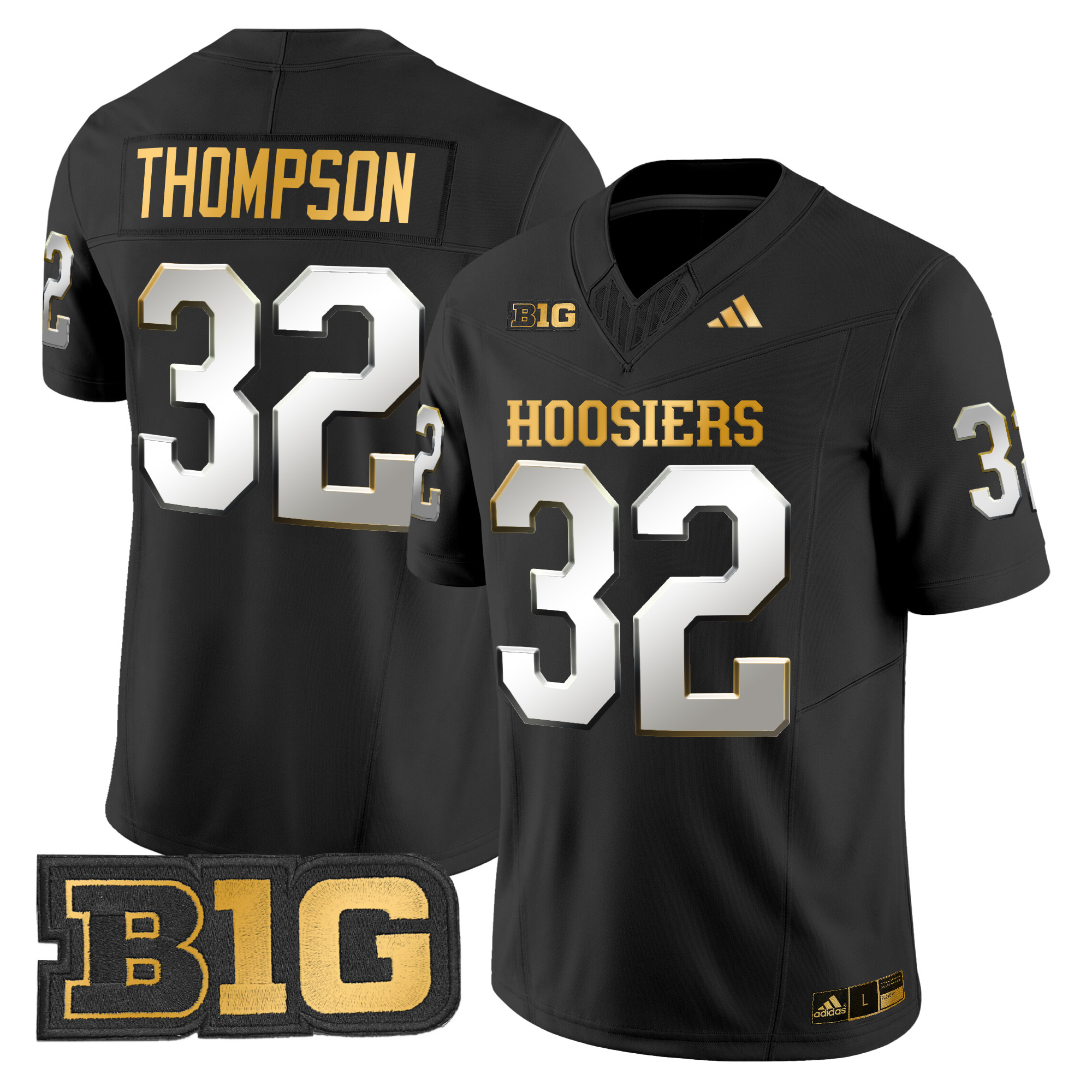 Men's Indiana Hoosiers 2024 Gold Vapor Limited Jersey - All Stitched