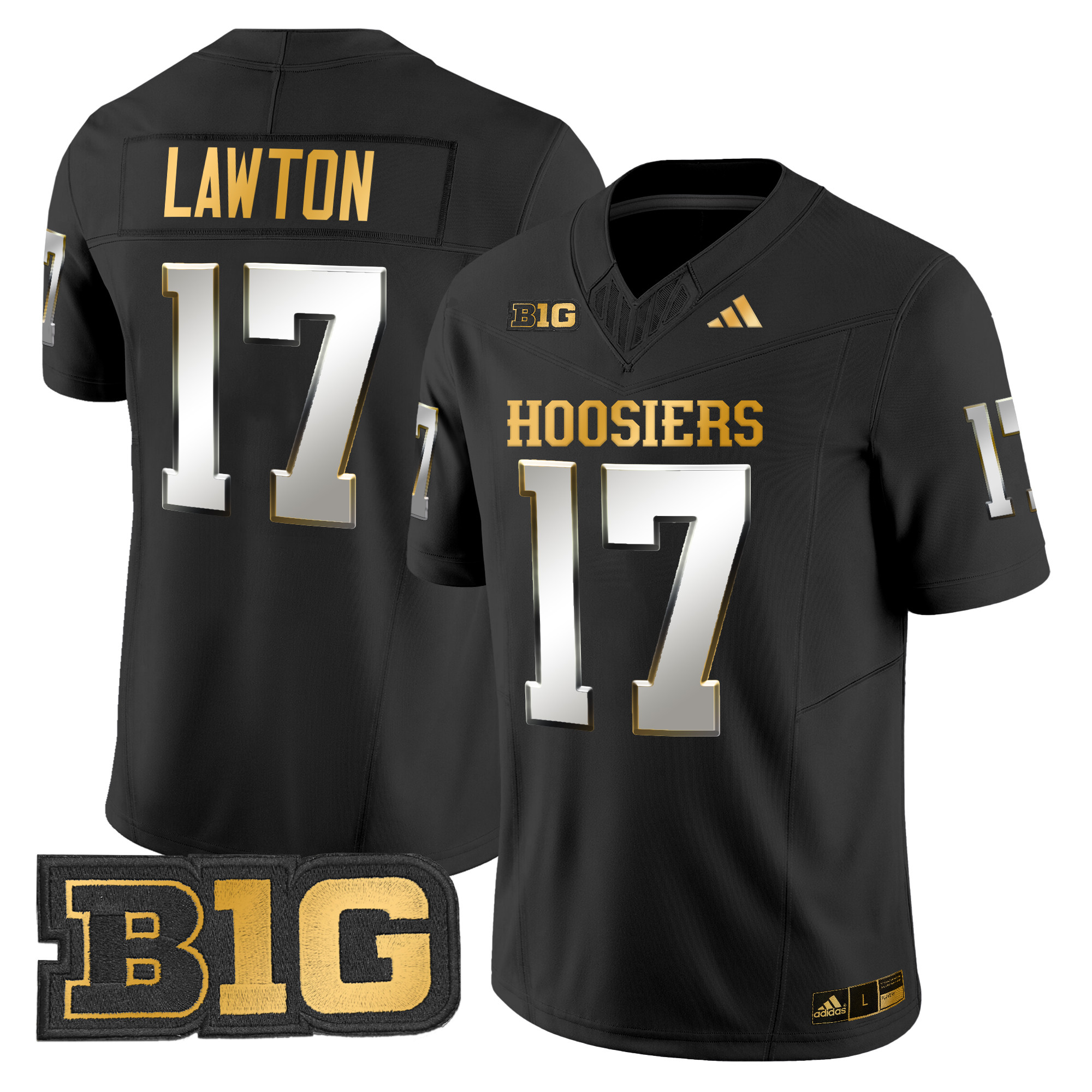 Men's Indiana Hoosiers 2024 Gold Vapor Limited Jersey - All Stitched