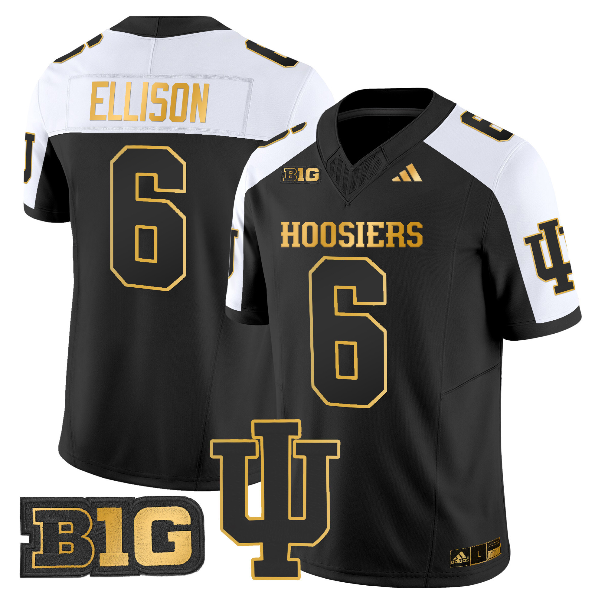 Men's Indiana Hoosiers 2024 Gold Vapor Limited Jersey - All Stitched