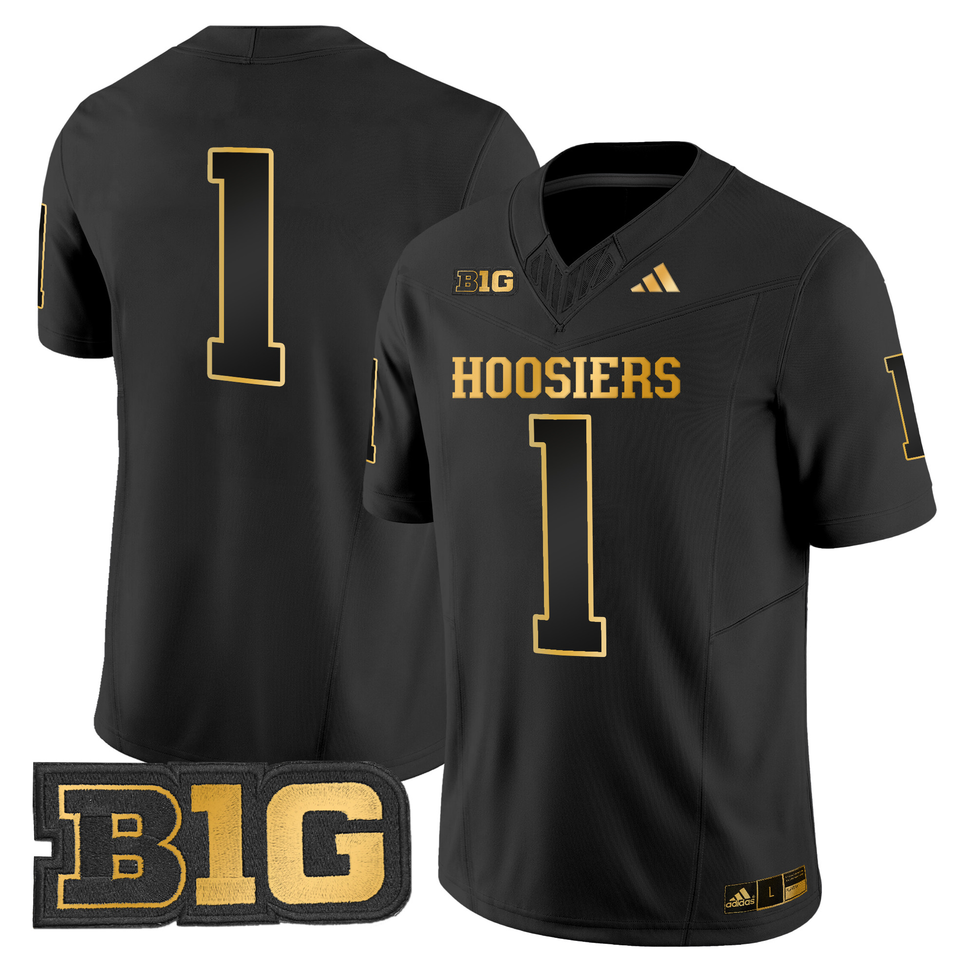 Men's Indiana Hoosiers 2024 Gold Vapor Limited Jersey - All Stitched