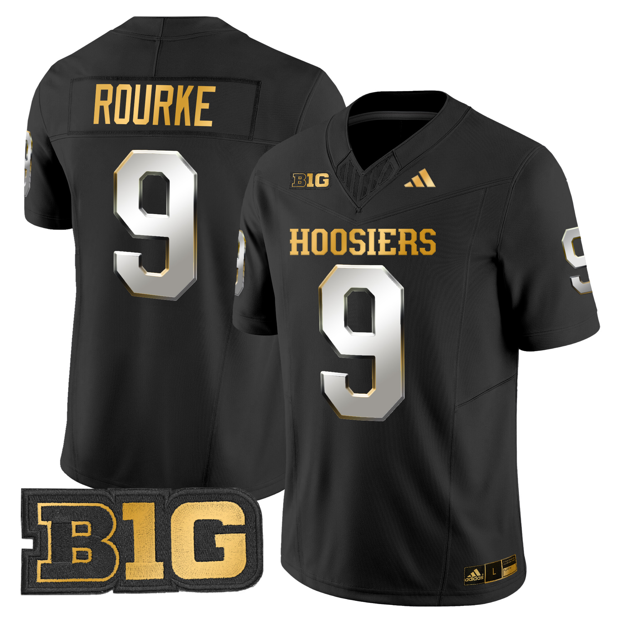 Men's Indiana Hoosiers 2024 Gold Vapor Limited Jersey - All Stitched