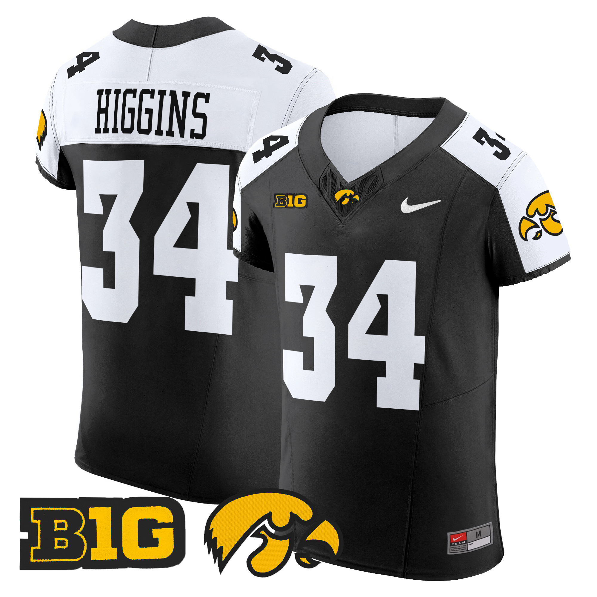 Men's Iowa Hawkeyes 2024 Vapor Elite Jersey - All Stitched