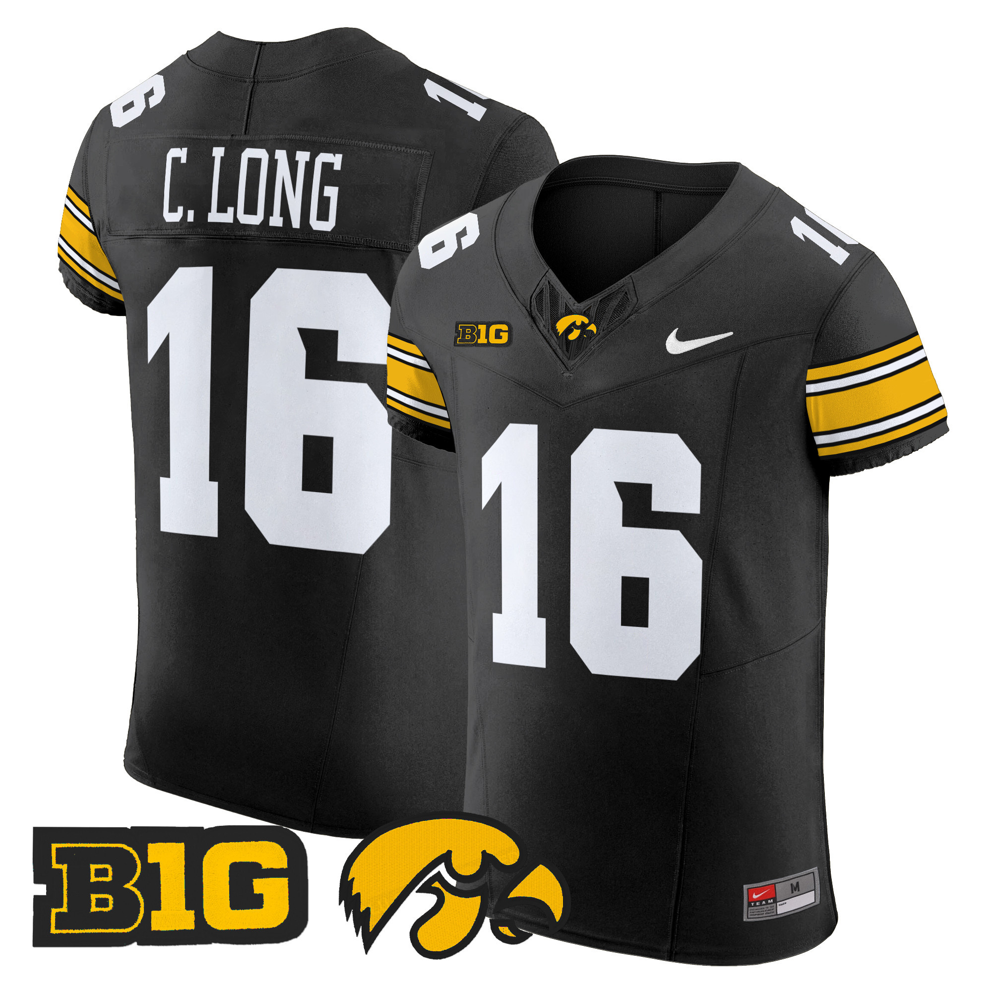 Men's Iowa Hawkeyes 2024 Vapor Elite Jersey - All Stitched