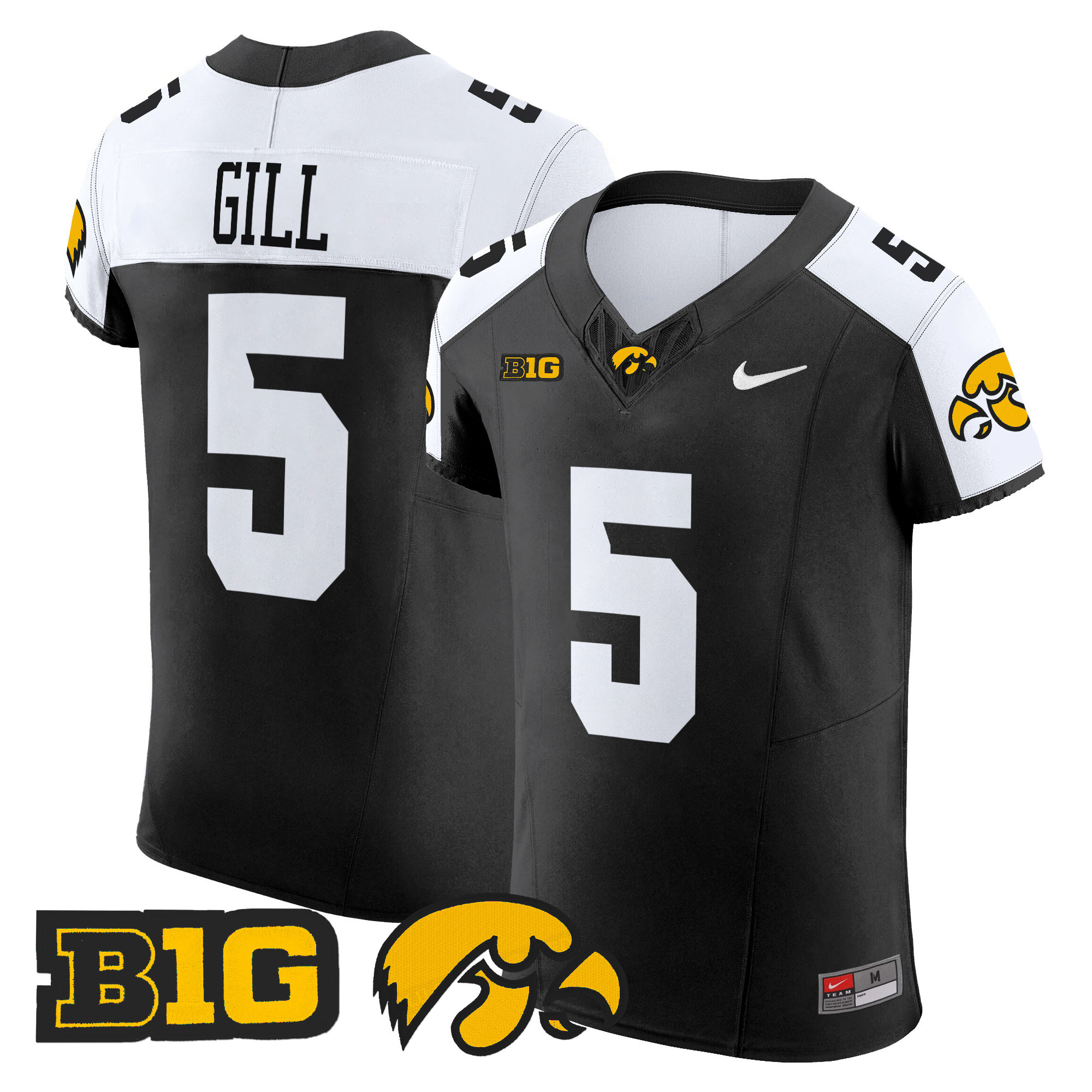 Men's Iowa Hawkeyes 2024 Vapor Elite Jersey - All Stitched