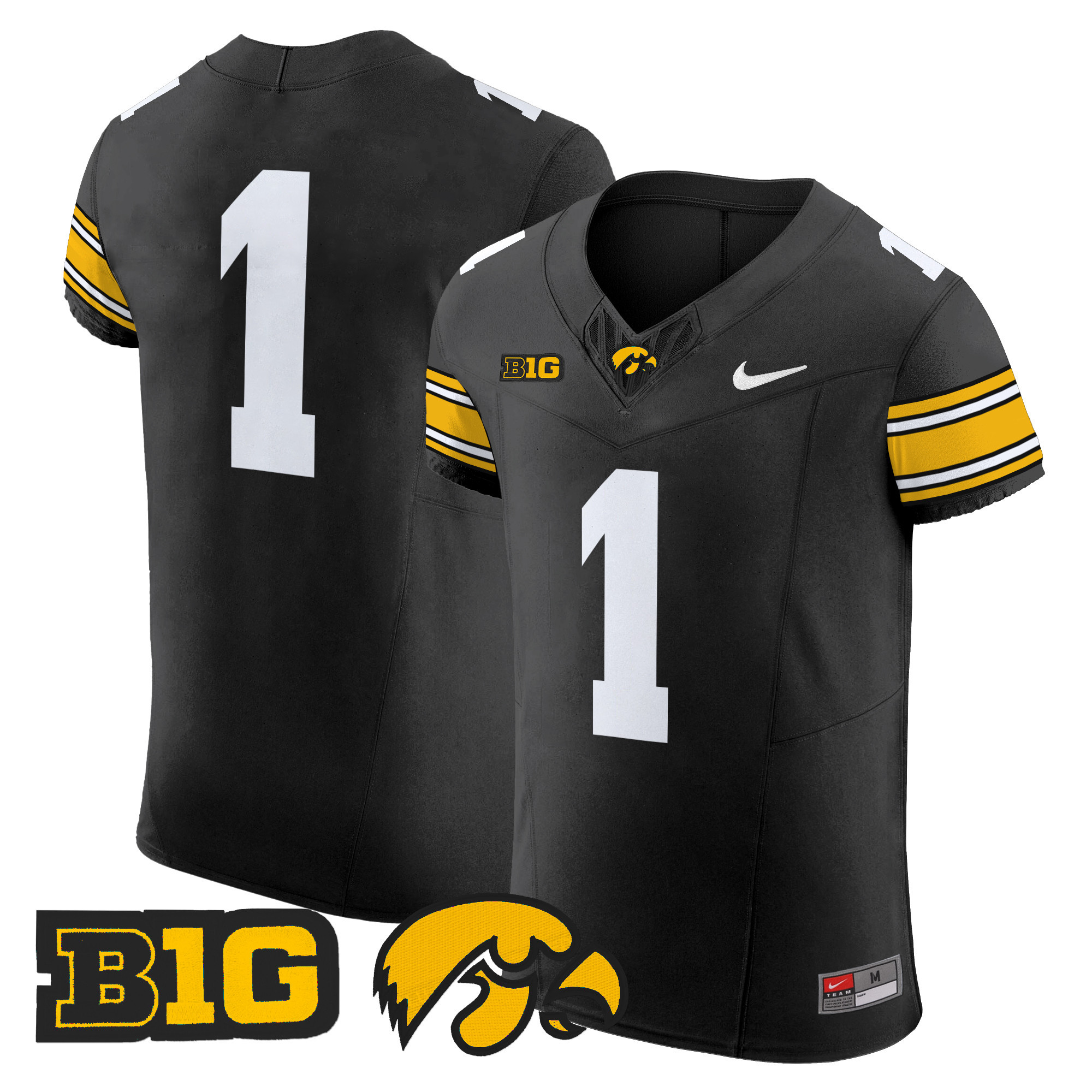 Men's Iowa Hawkeyes 2024 Vapor Elite Jersey - All Stitched