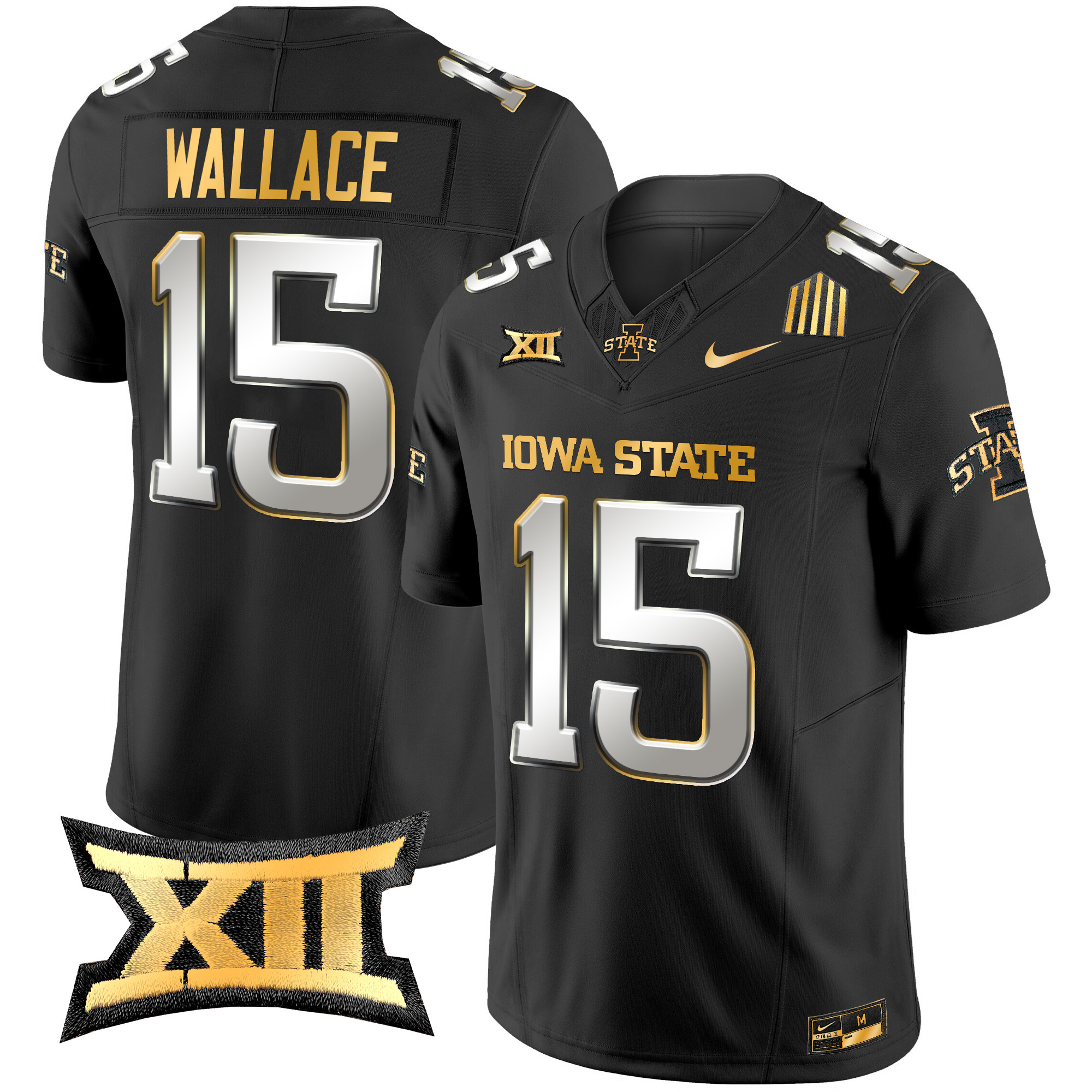 Men's Iowa State Cyclones 2024 Gold Vapor Limited Jersey - All Stitched