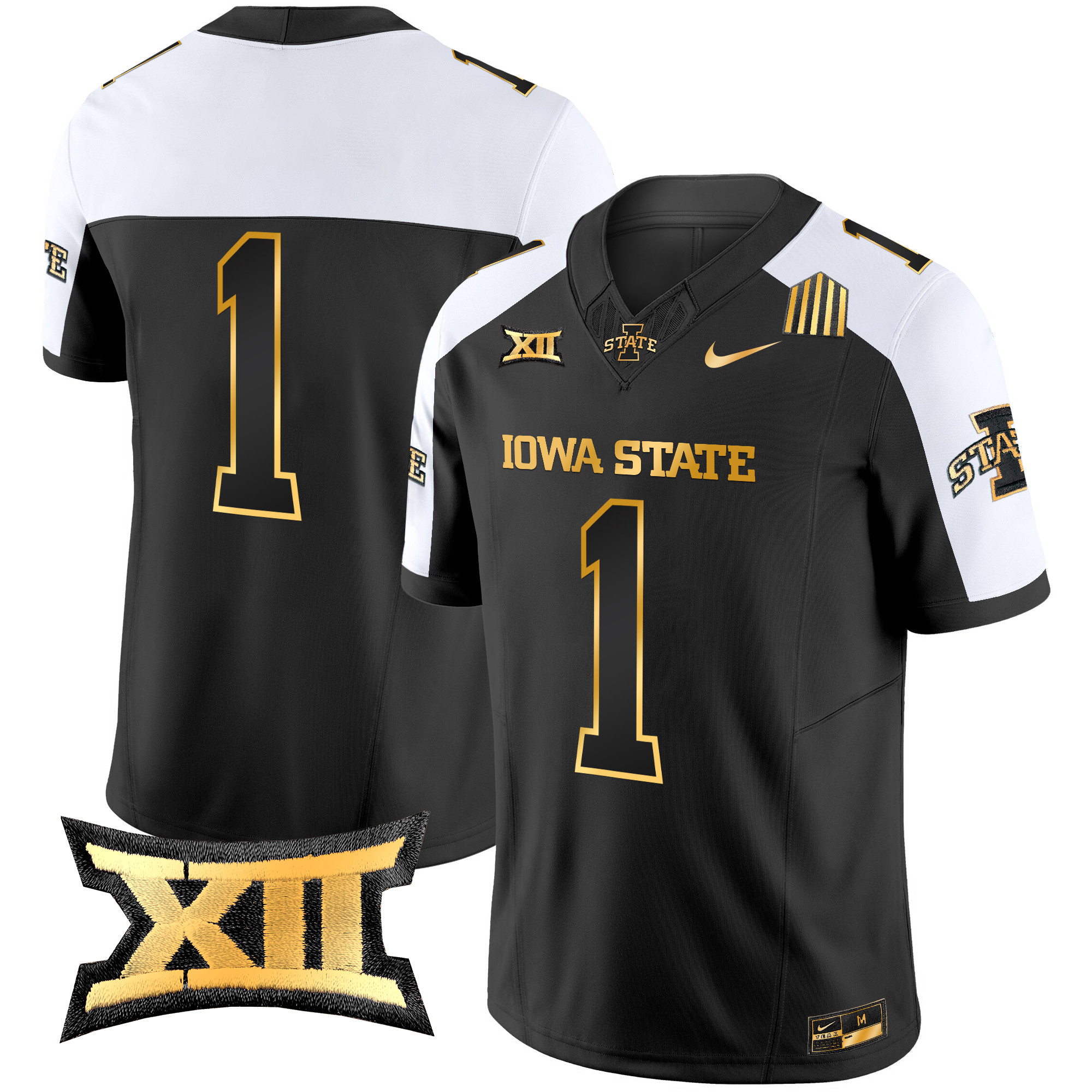 Men's Iowa State Cyclones 2024 Gold Vapor Limited Jersey - All Stitched