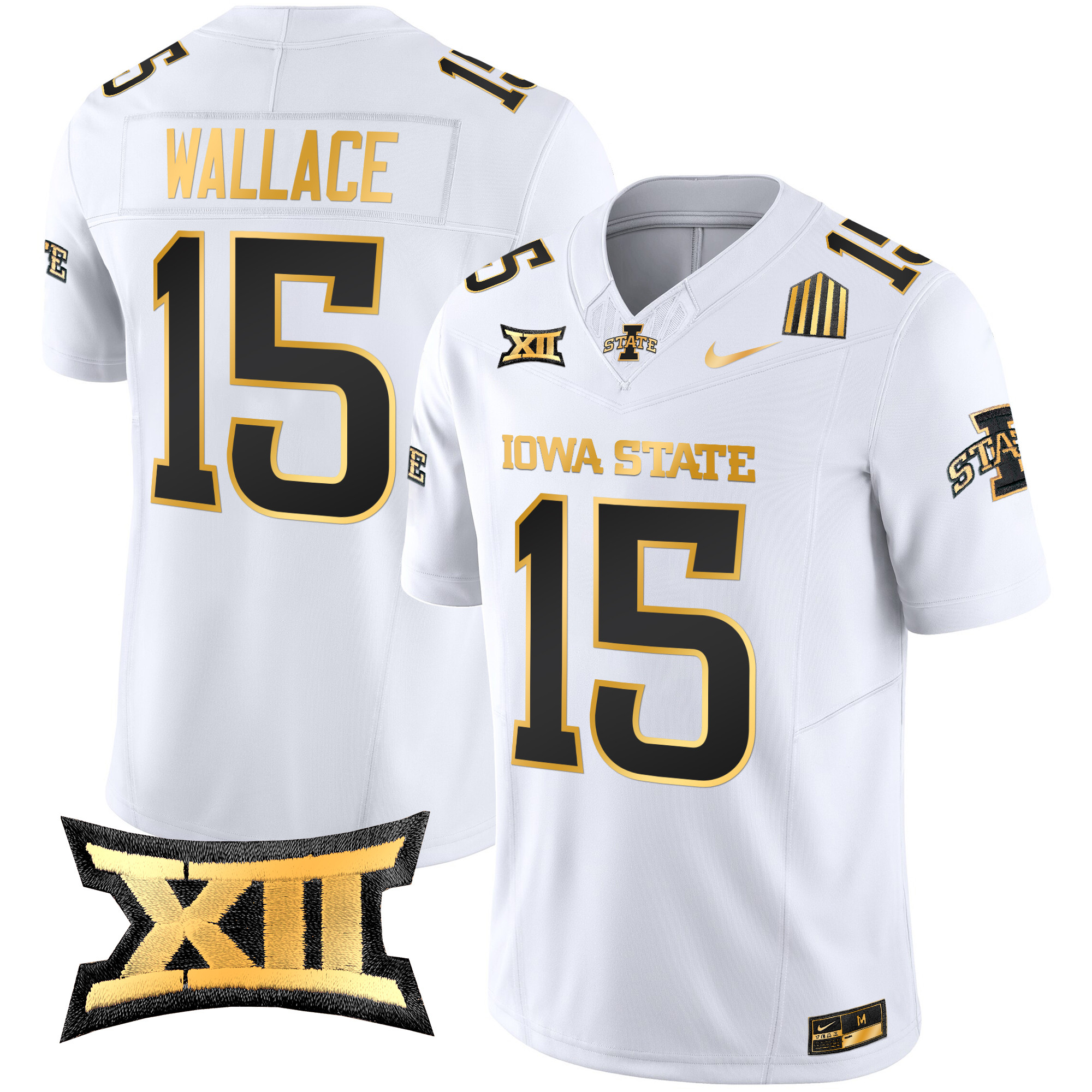 Men's Iowa State Cyclones 2024 Gold Vapor Limited Jersey - All Stitched
