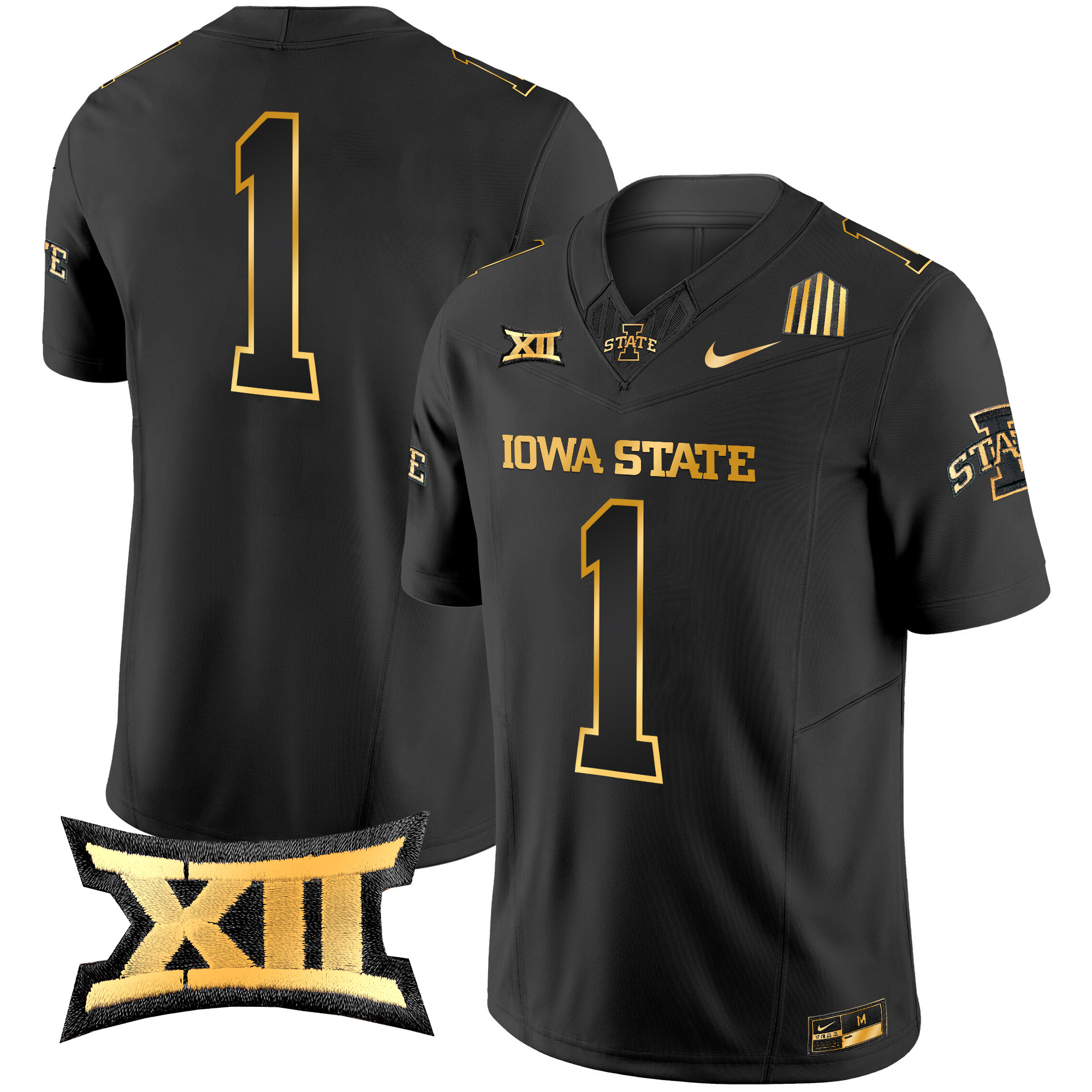 Men's Iowa State Cyclones 2024 Gold Vapor Limited Jersey - All Stitched