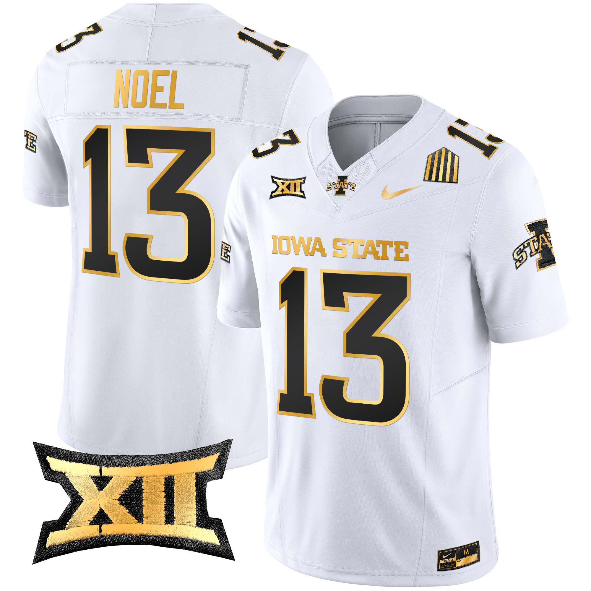 Men's Iowa State Cyclones 2024 Gold Vapor Limited Jersey - All Stitched