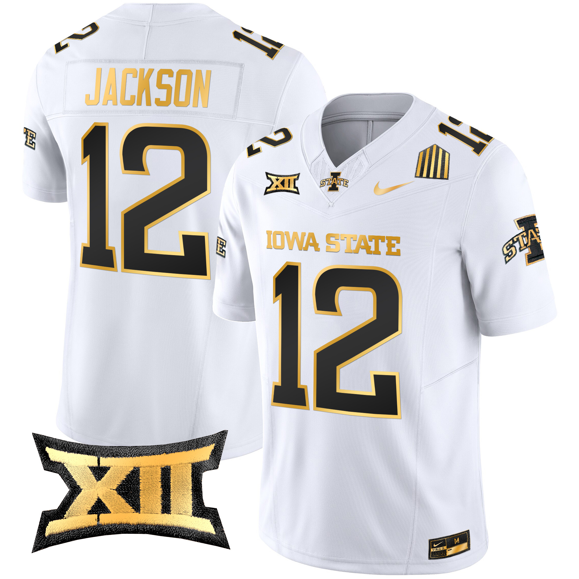 Men's Iowa State Cyclones 2024 Gold Vapor Limited Jersey - All Stitched