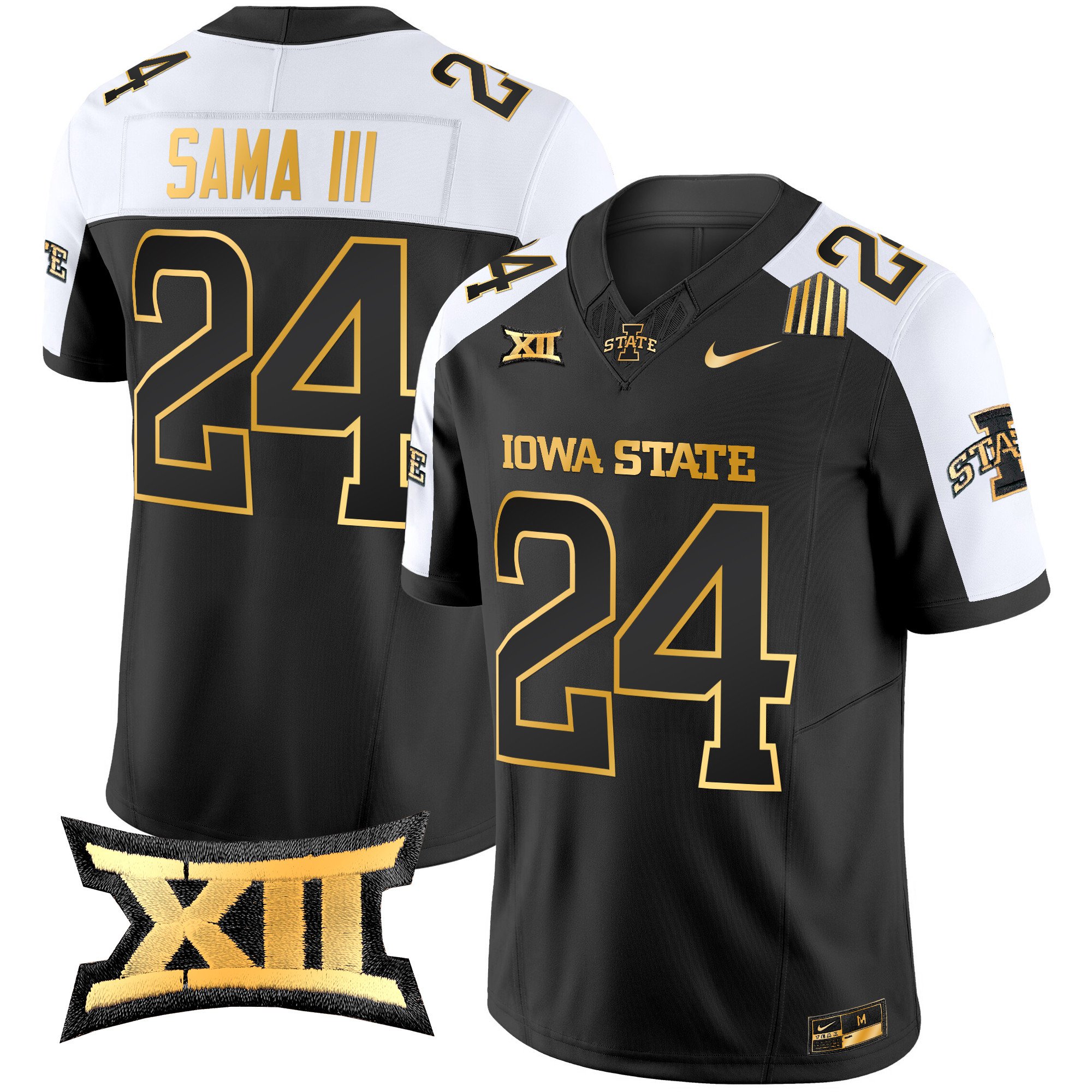 Men's Iowa State Cyclones 2024 Gold Vapor Limited Jersey - All Stitched