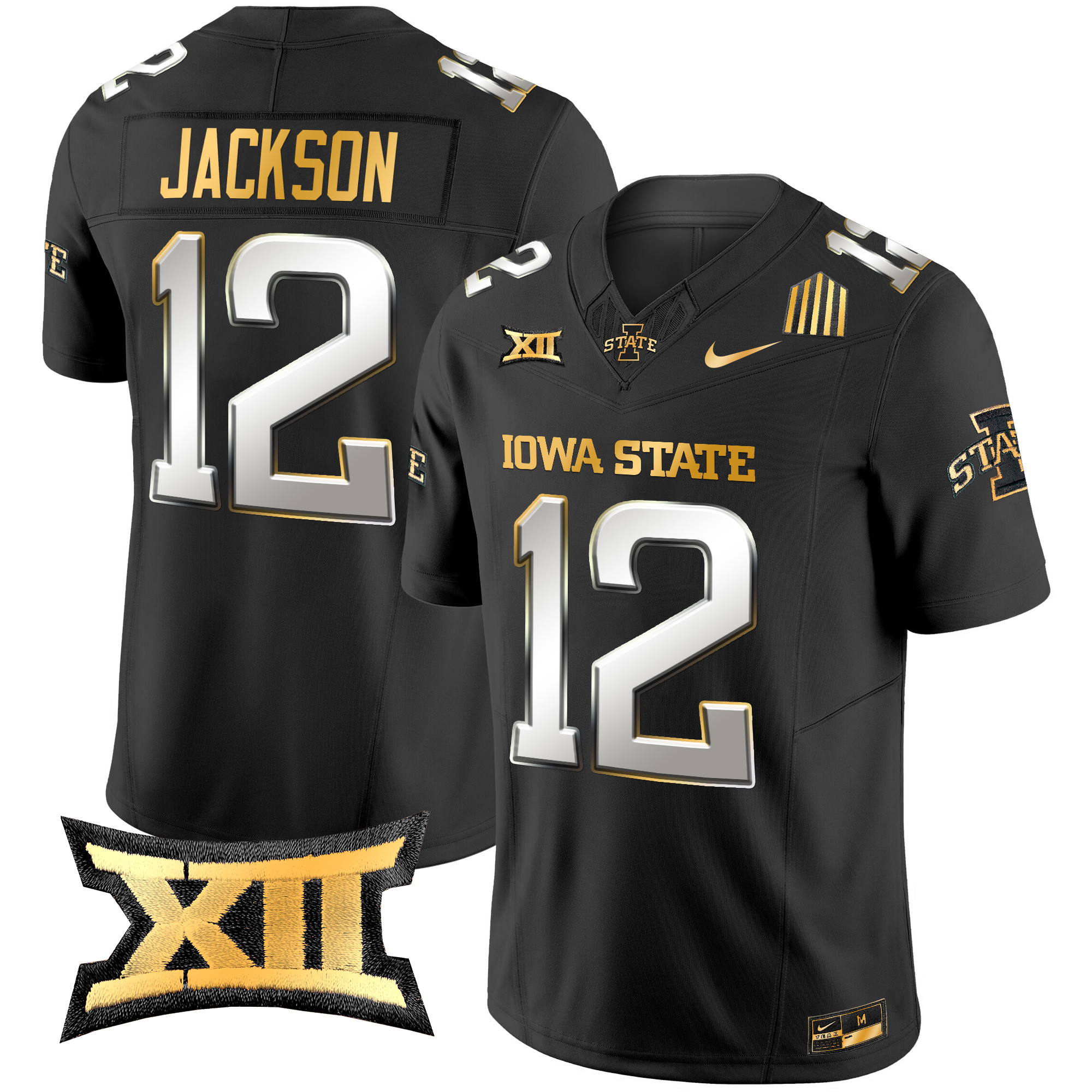 Men's Iowa State Cyclones 2024 Gold Vapor Limited Jersey - All Stitched