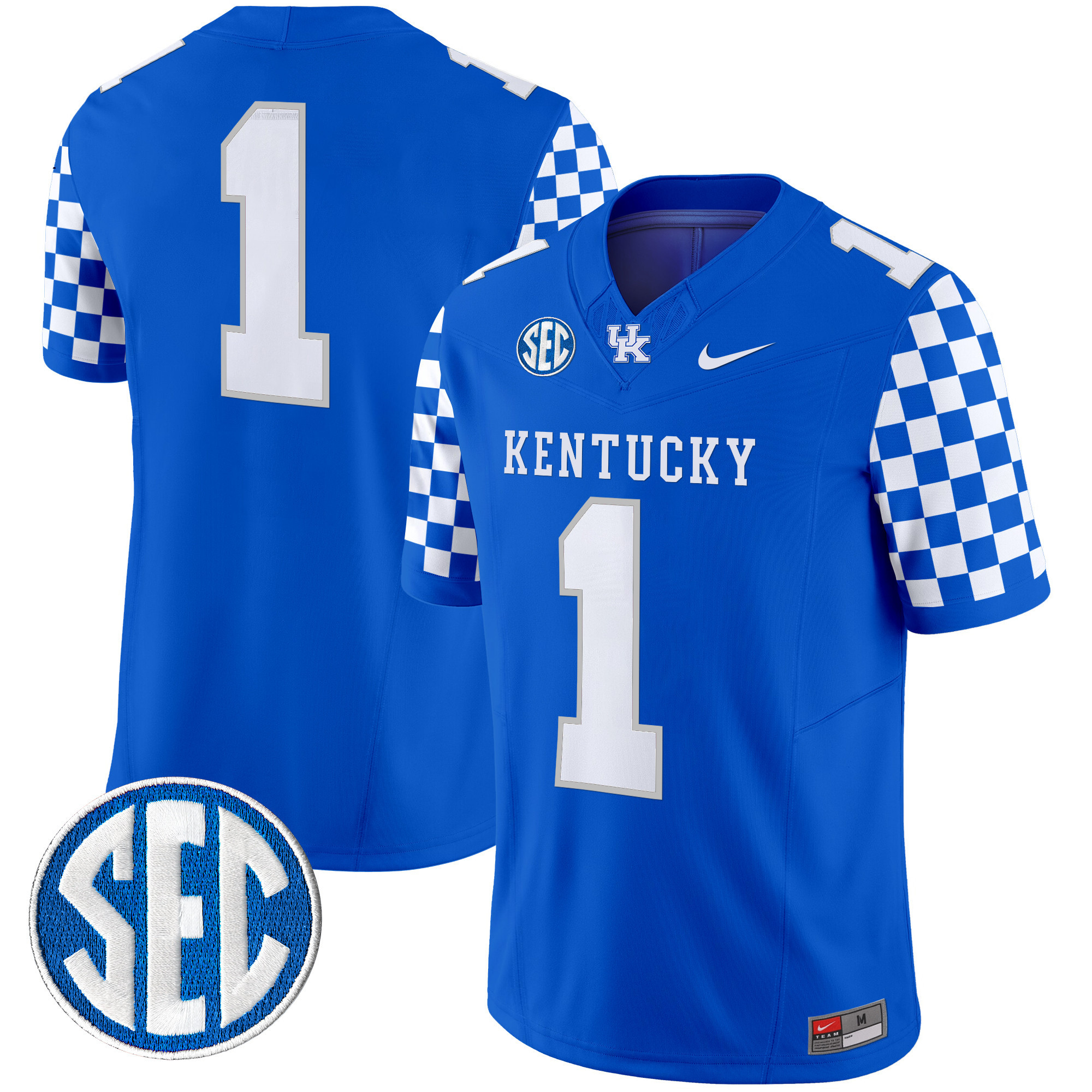 Men's Kentucky Wildcats 2024 Checkerboard Vapor Limited Jersey - All Stitched