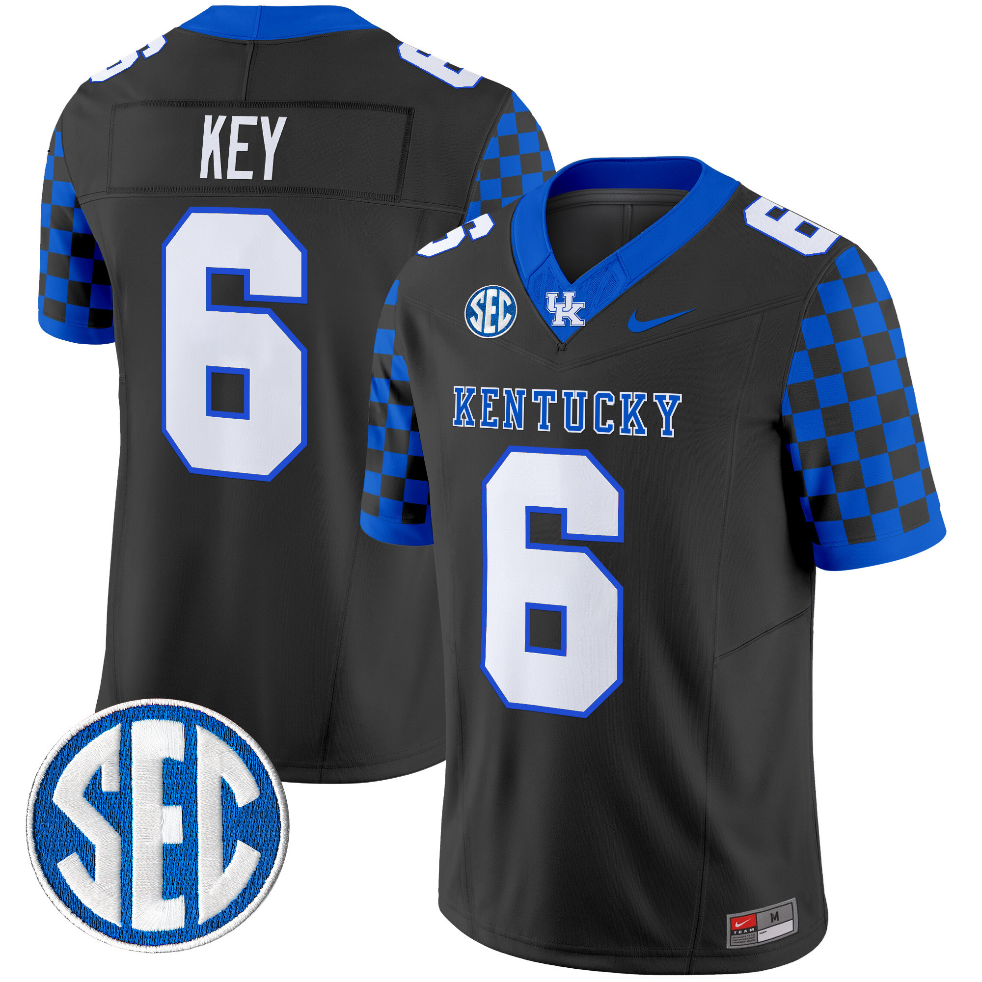 Men's Kentucky Wildcats 2024 Checkerboard Vapor Limited Jersey - All Stitched