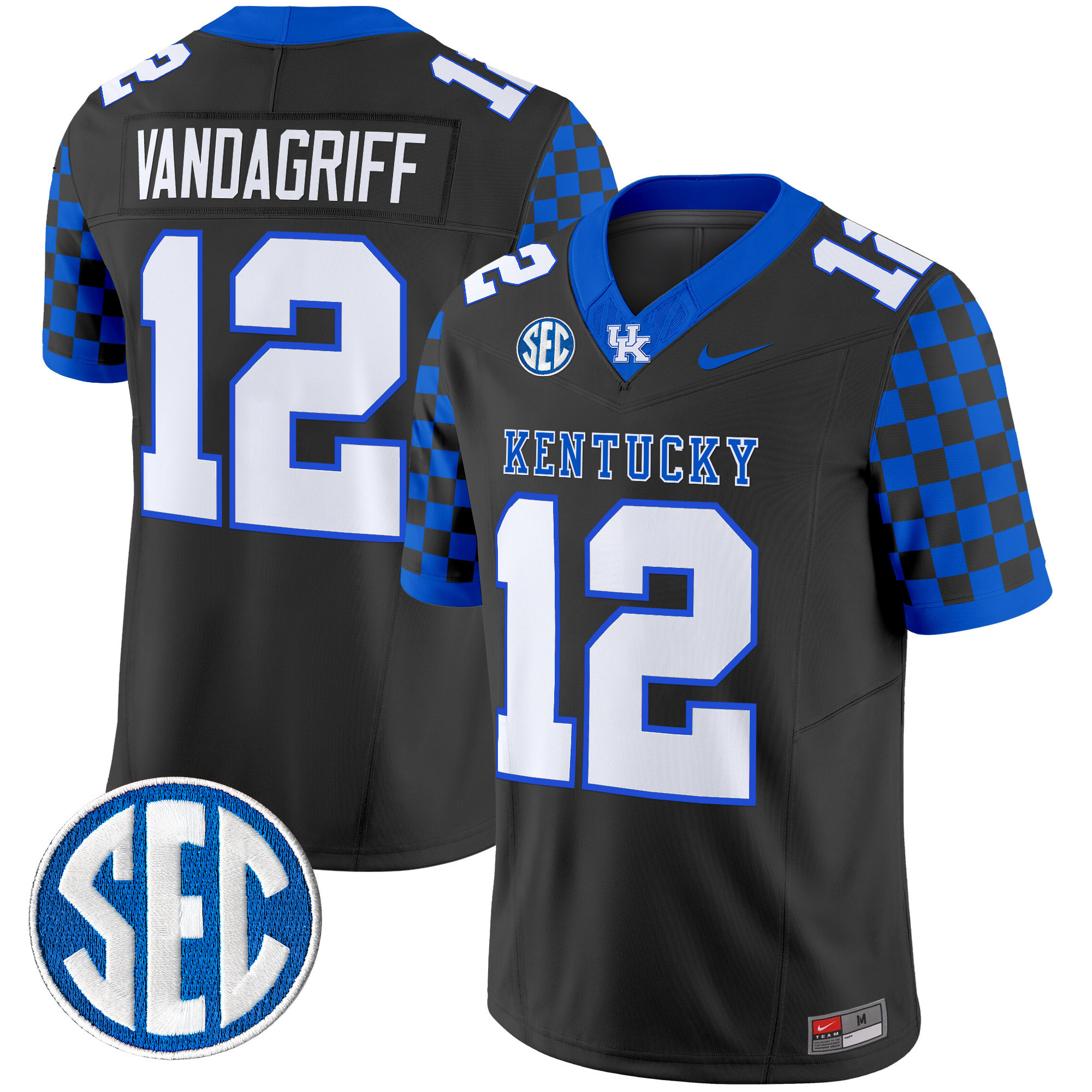 Men's Kentucky Wildcats 2024 Checkerboard Vapor Limited Jersey - All Stitched