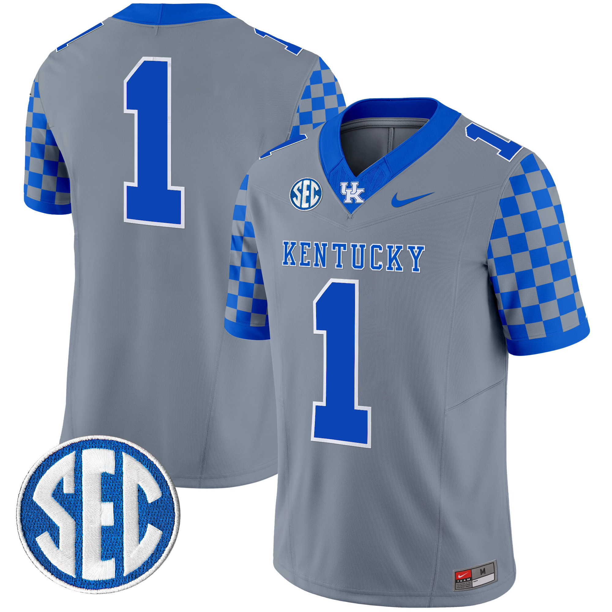 Men's Kentucky Wildcats 2024 Checkerboard Vapor Limited Jersey - All Stitched