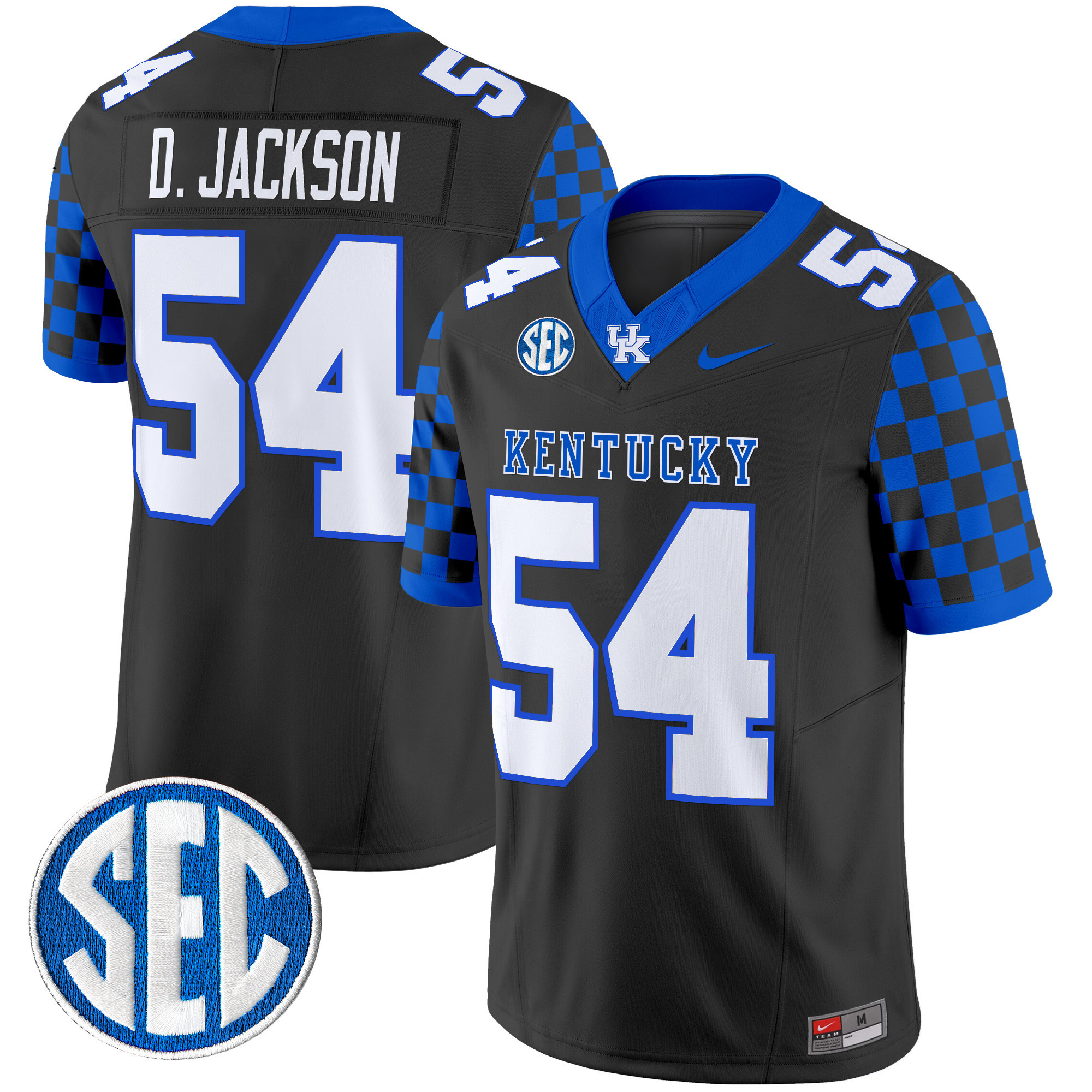 Men's Kentucky Wildcats 2024 Checkerboard Vapor Limited Jersey - All Stitched