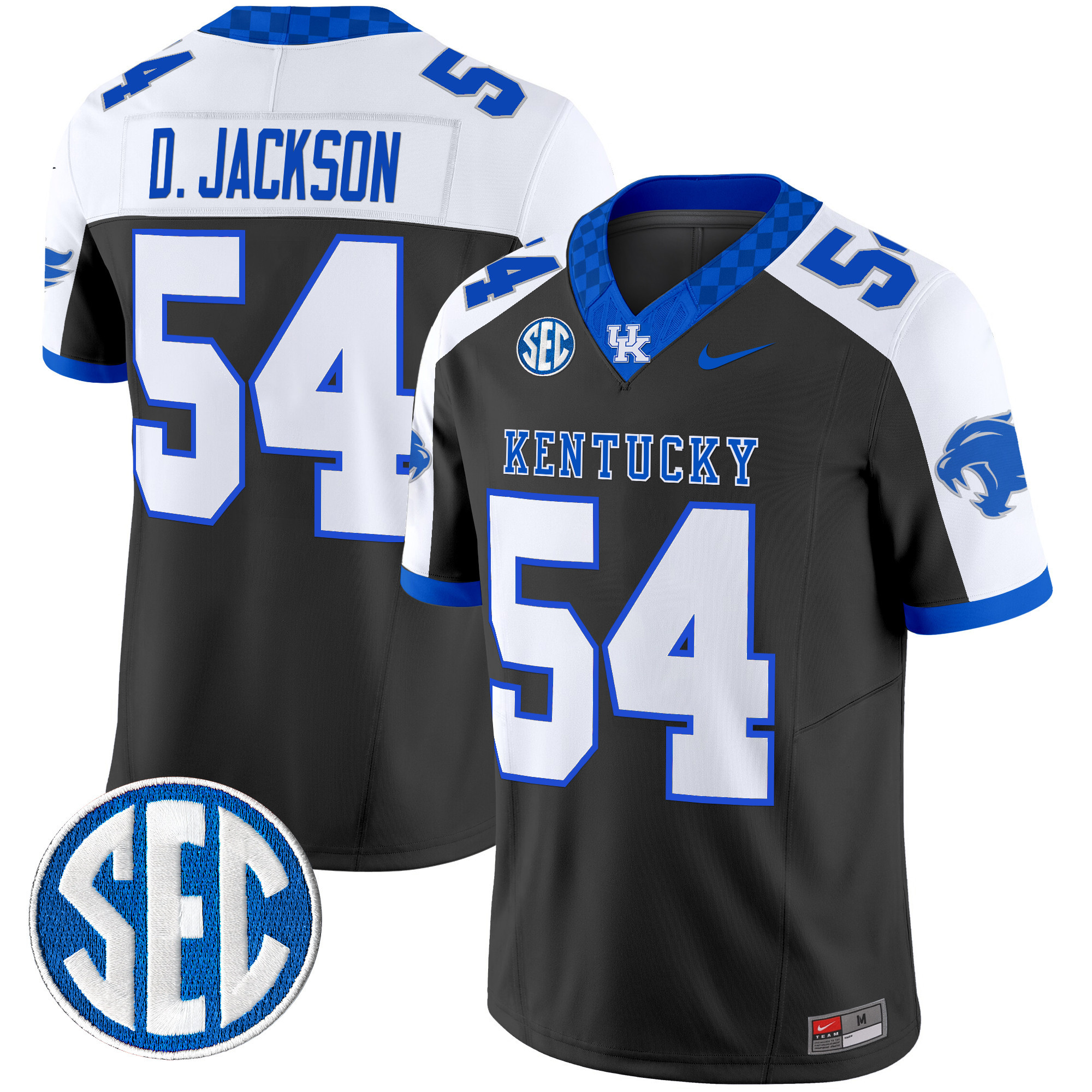 Men's Kentucky Wildcats 2024 Checkerboard Vapor Limited Jersey - All Stitched
