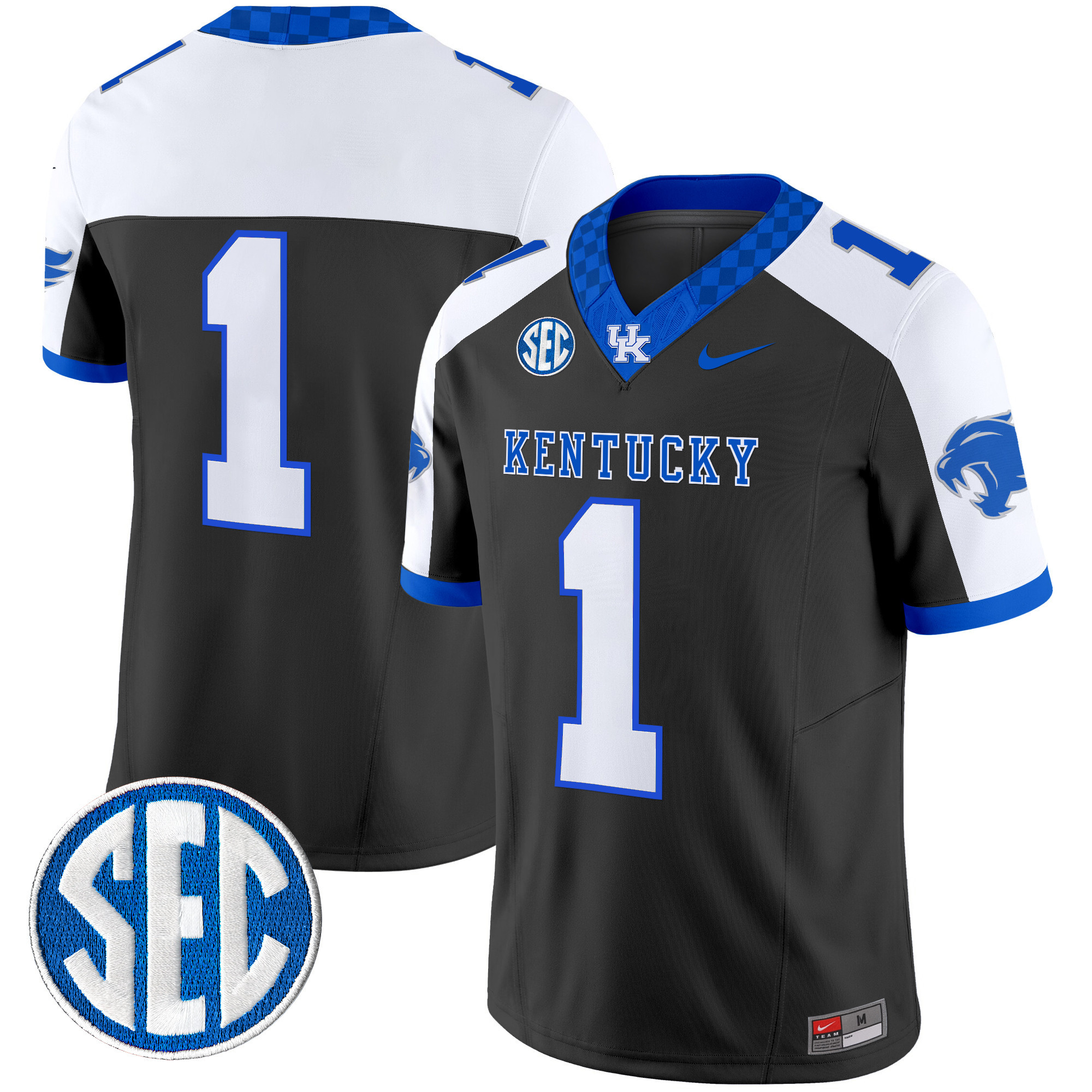 Men's Kentucky Wildcats 2024 Checkerboard Vapor Limited Jersey - All Stitched