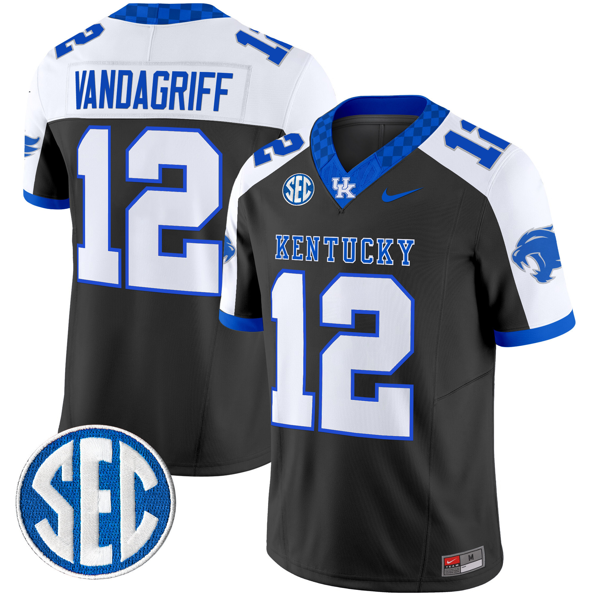 Men's Kentucky Wildcats 2024 Checkerboard Vapor Limited Jersey - All Stitched