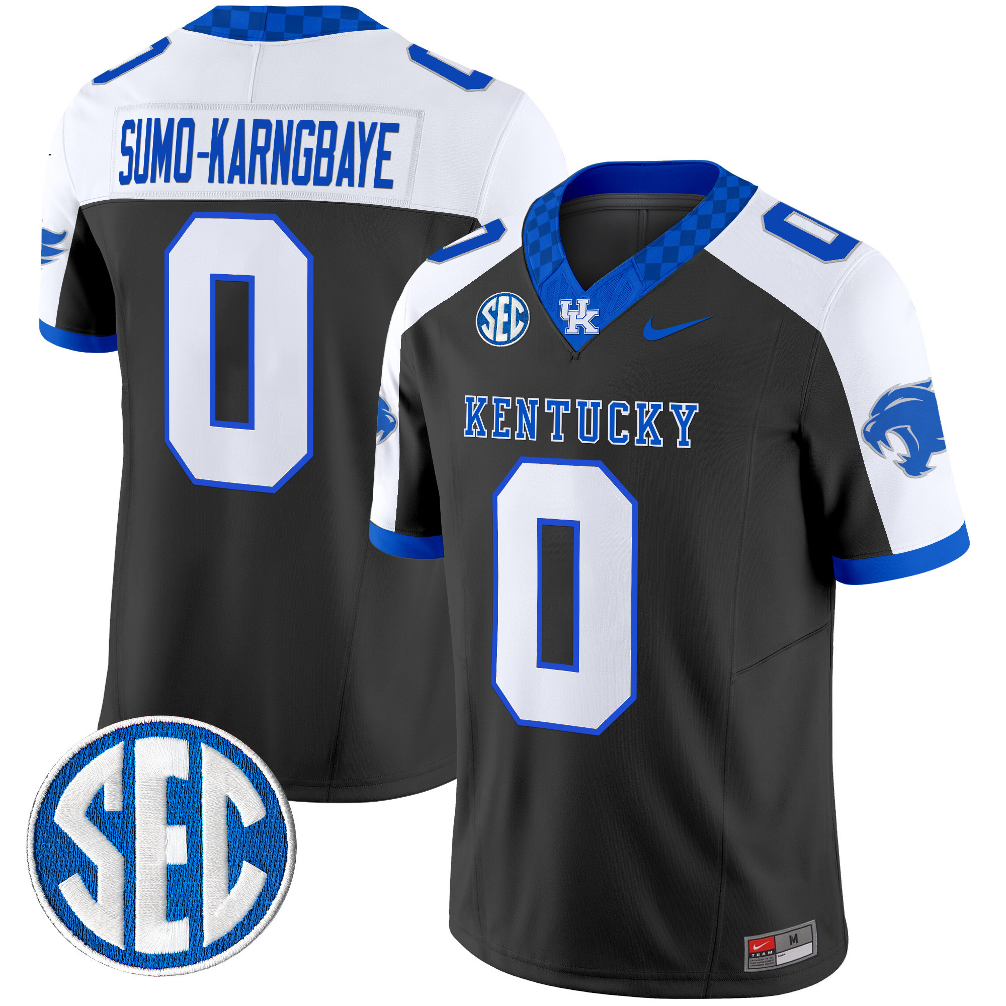 Men's Kentucky Wildcats 2024 Checkerboard Vapor Limited Jersey - All Stitched