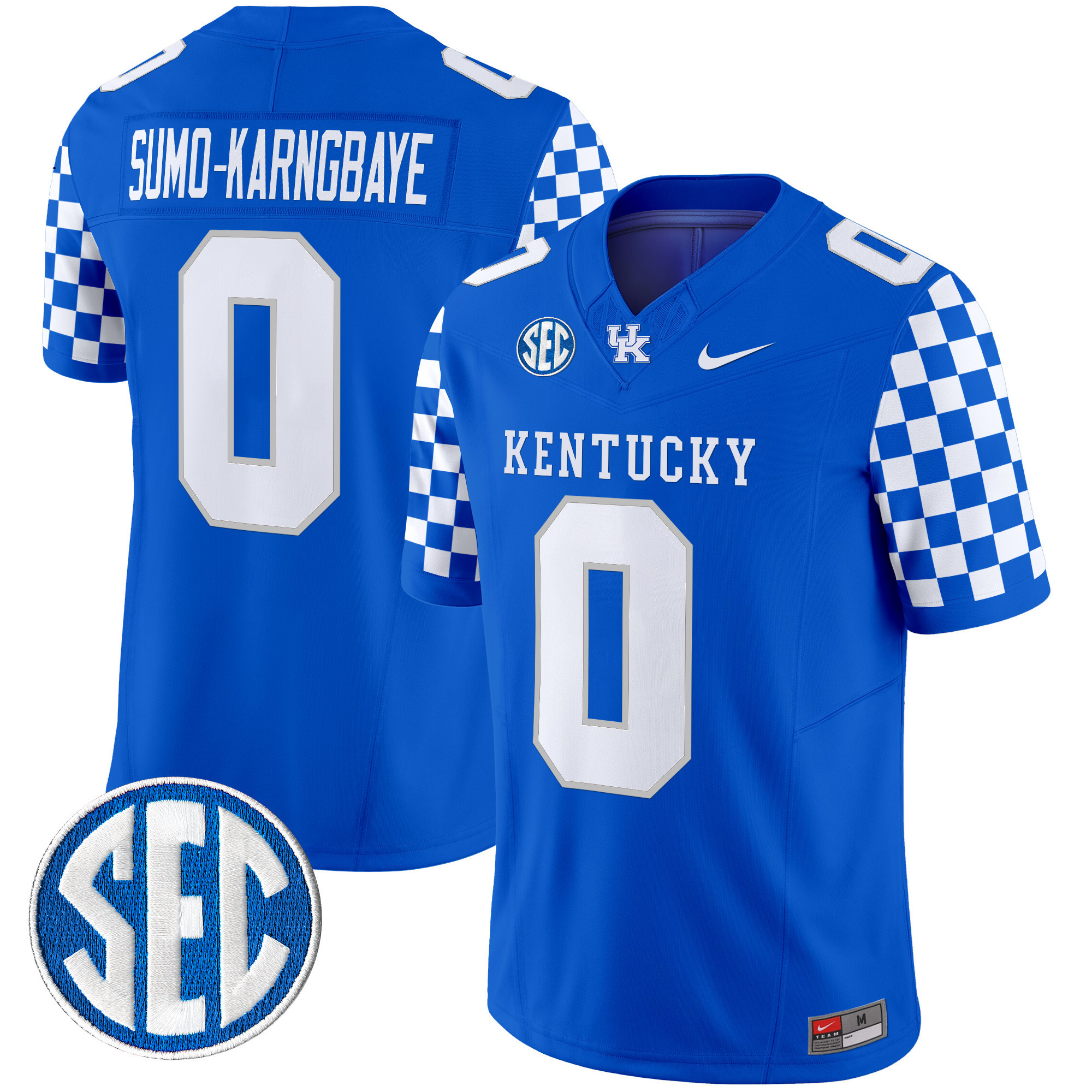 Men's Kentucky Wildcats 2024 Checkerboard Vapor Limited Jersey - All Stitched