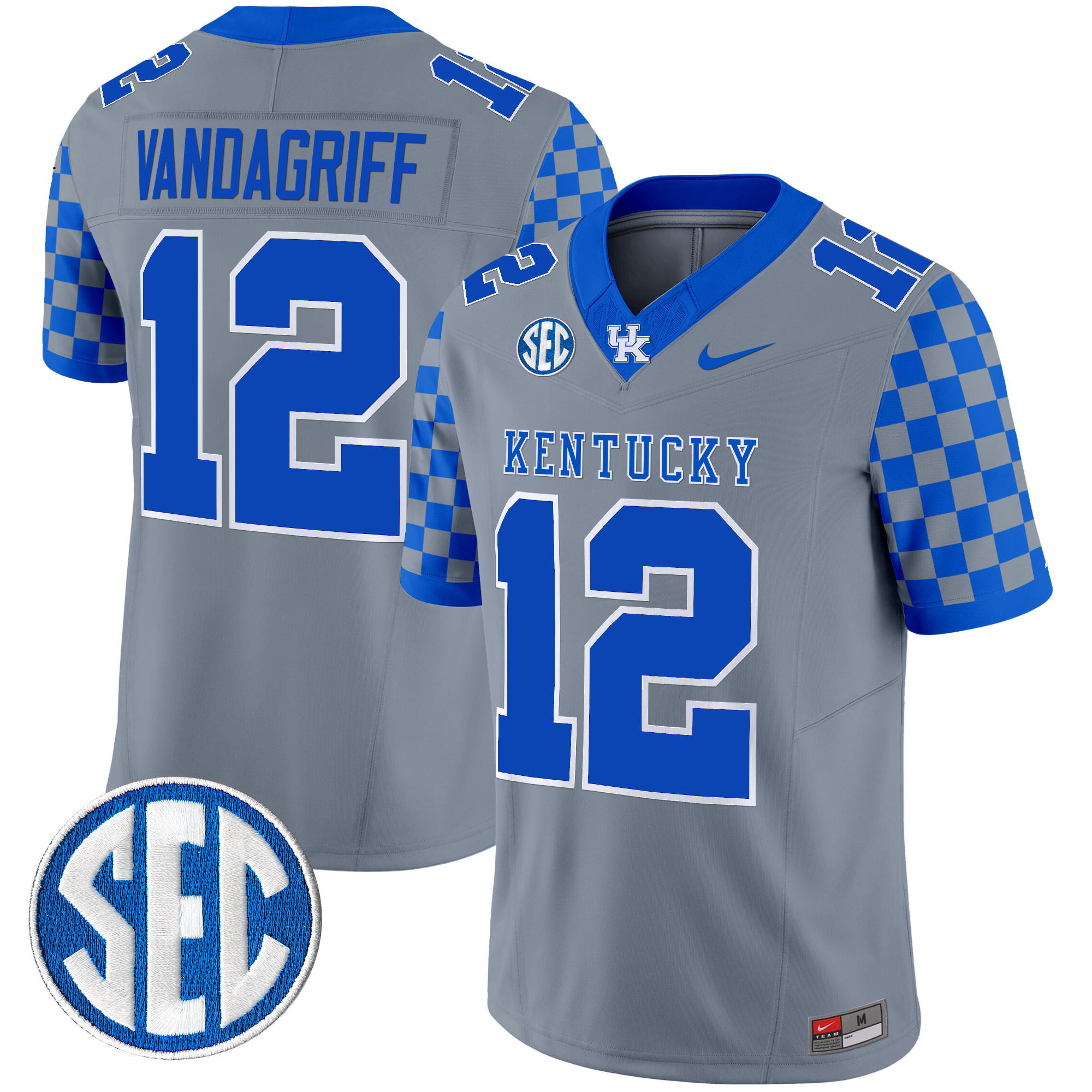 Men's Kentucky Wildcats 2024 Checkerboard Vapor Limited Jersey - All Stitched
