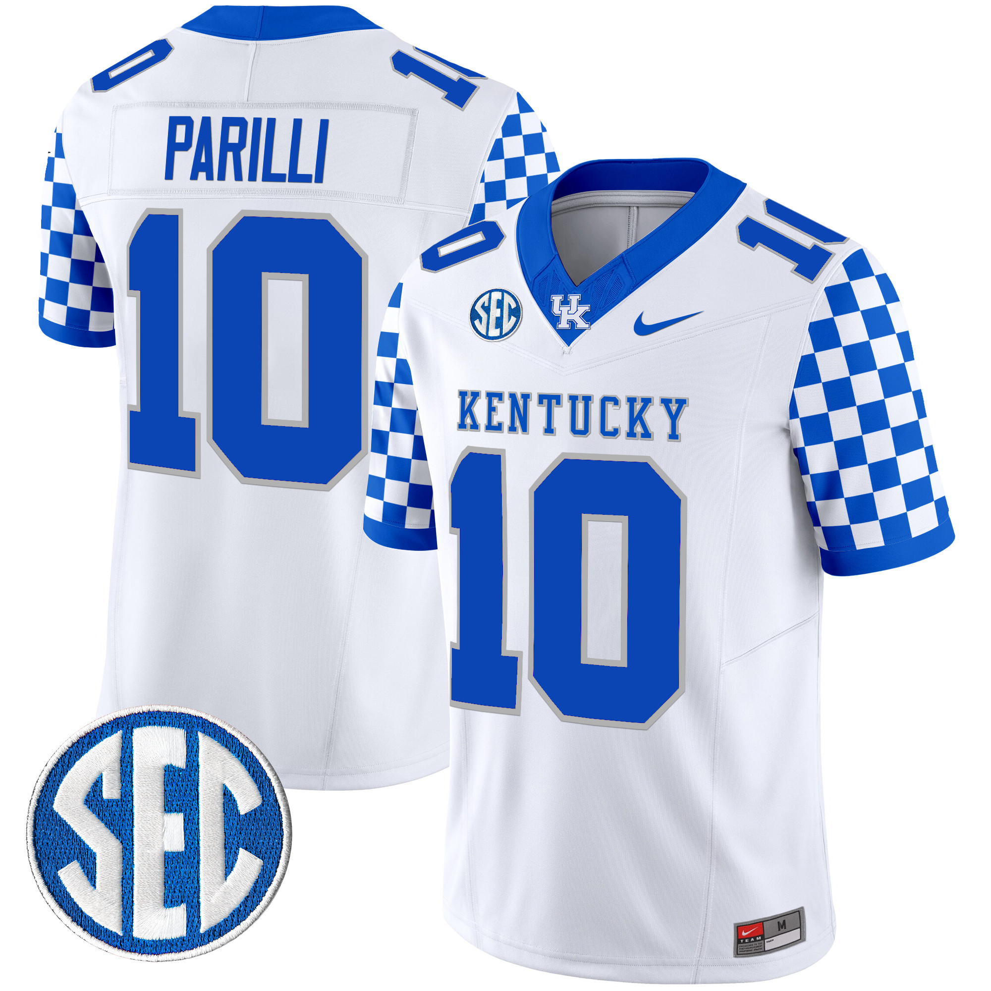 Men's Kentucky Wildcats 2024 Checkerboard Vapor Limited Jersey - All Stitched