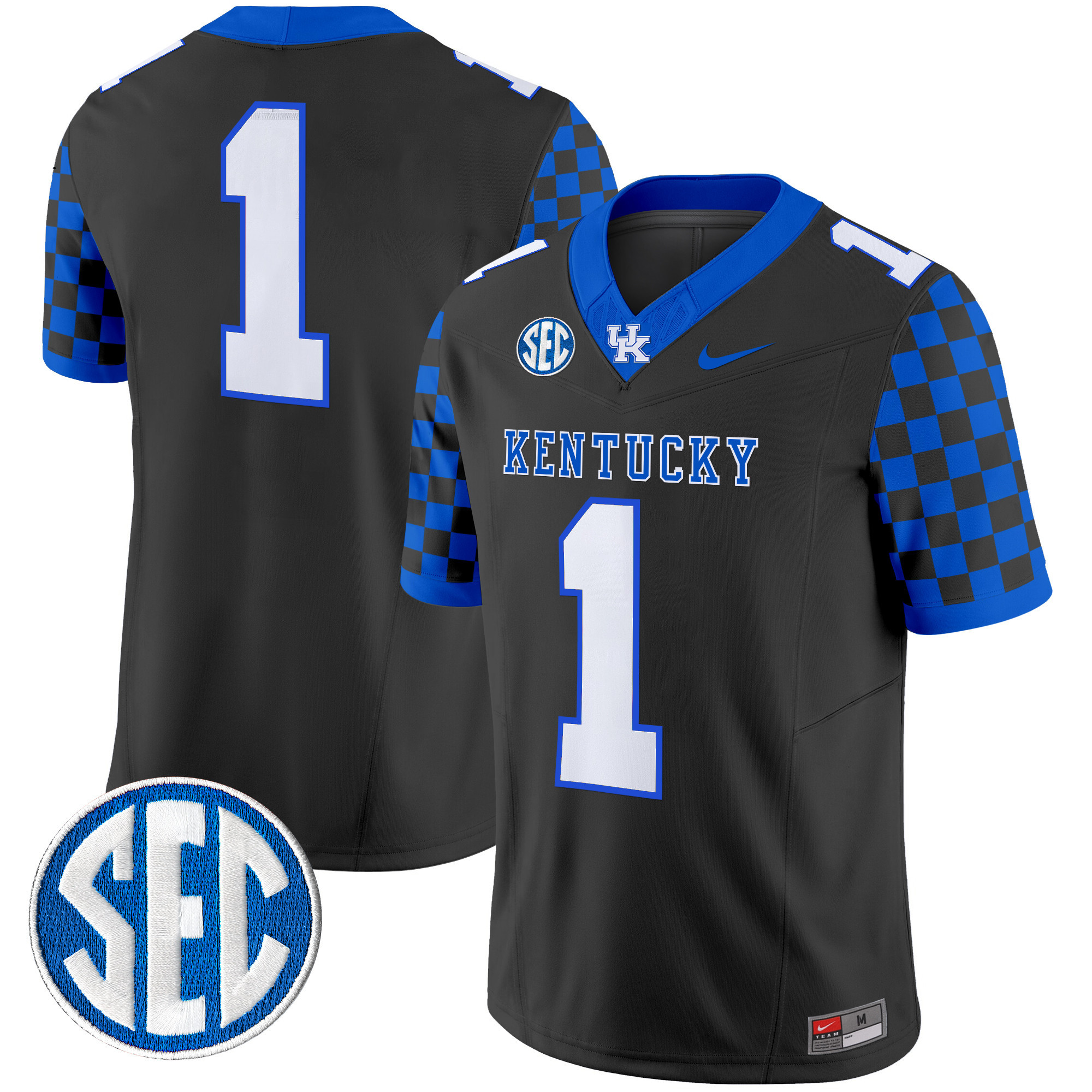 Men's Kentucky Wildcats 2024 Checkerboard Vapor Limited Jersey - All Stitched