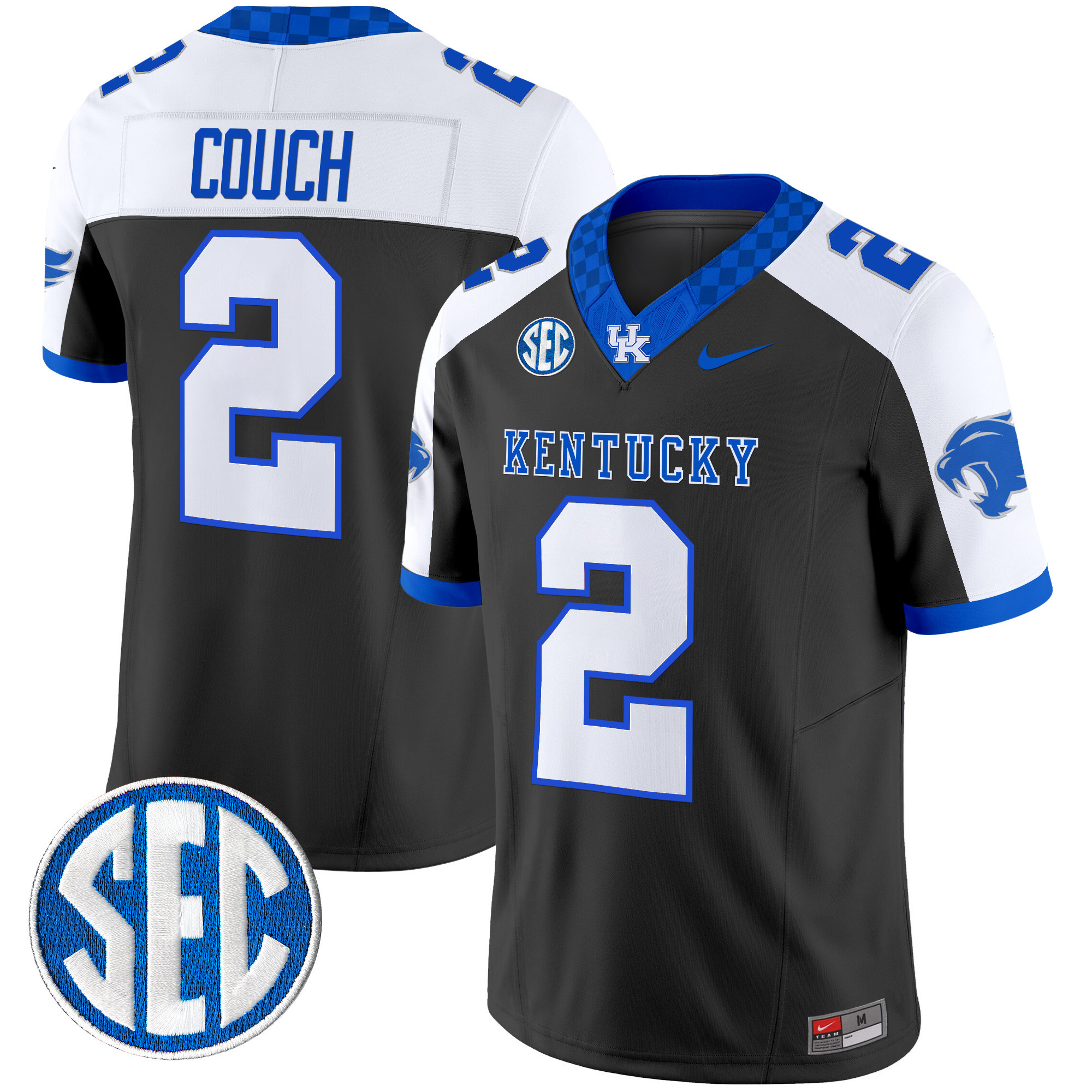 Men's Kentucky Wildcats 2024 Checkerboard Vapor Limited Jersey - All Stitched
