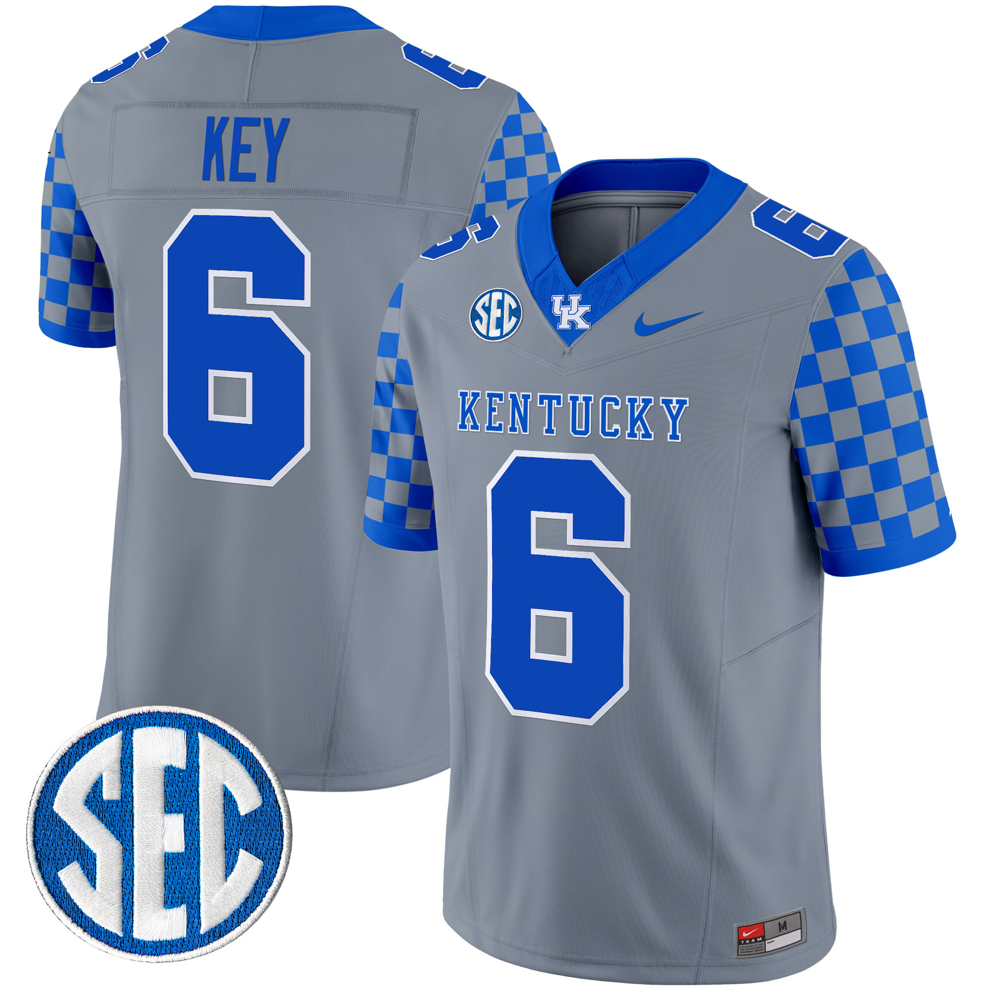 Men's Kentucky Wildcats 2024 Checkerboard Vapor Limited Jersey - All Stitched
