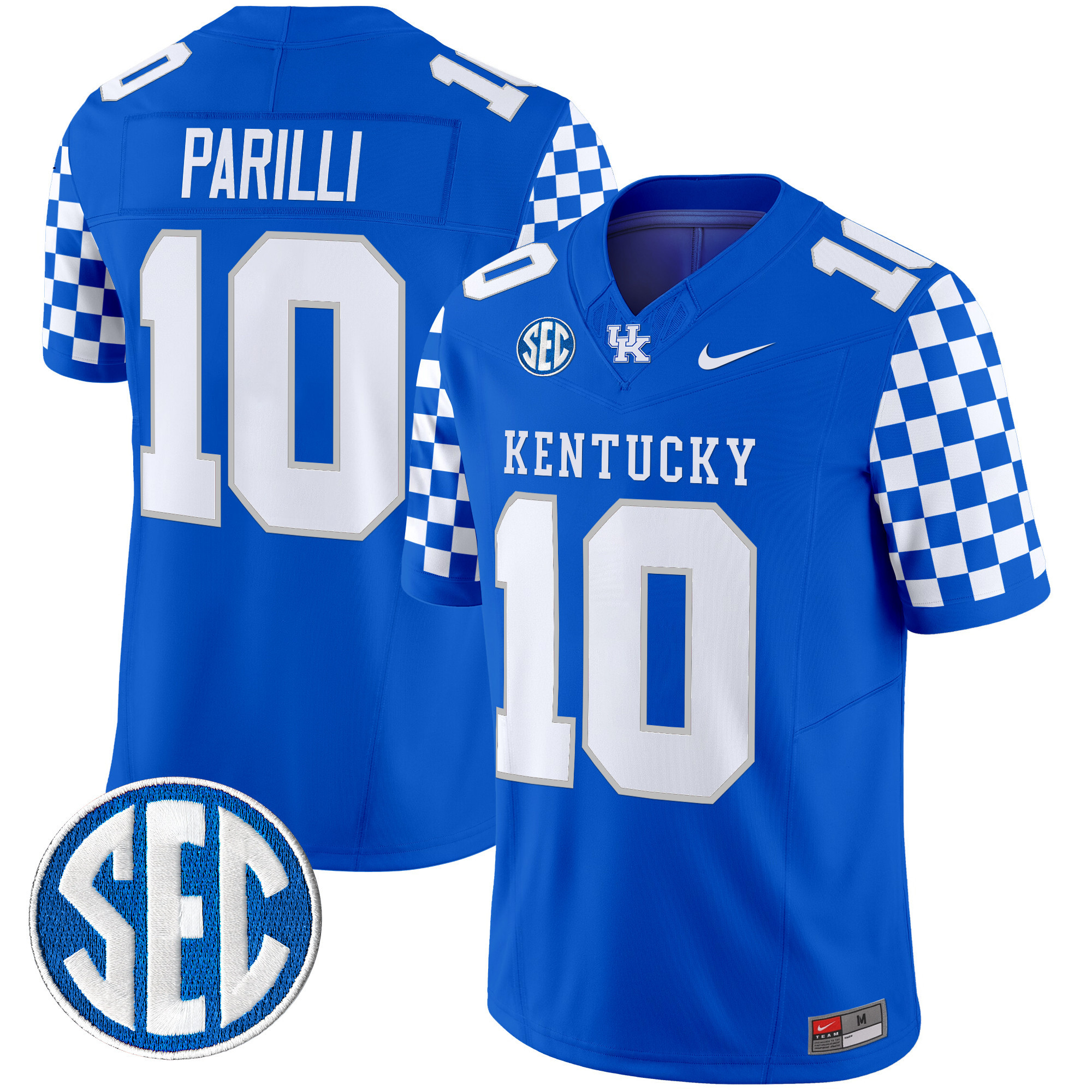 Men's Kentucky Wildcats 2024 Checkerboard Vapor Limited Jersey - All Stitched
