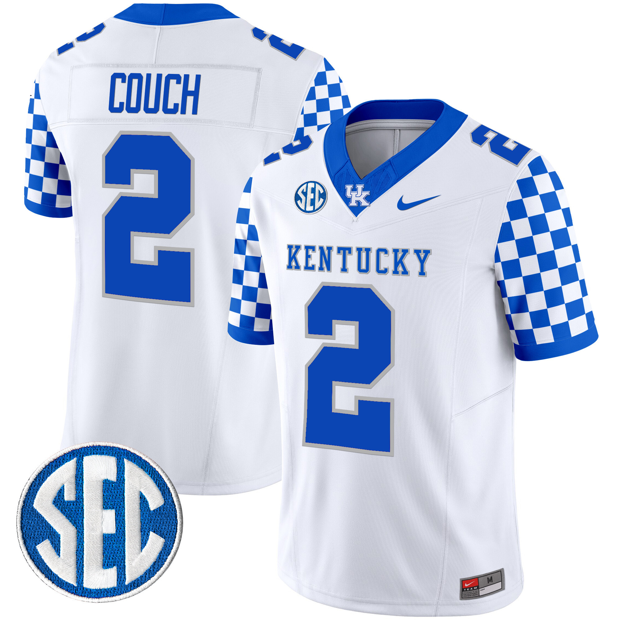 Men's Kentucky Wildcats 2024 Checkerboard Vapor Limited Jersey - All Stitched
