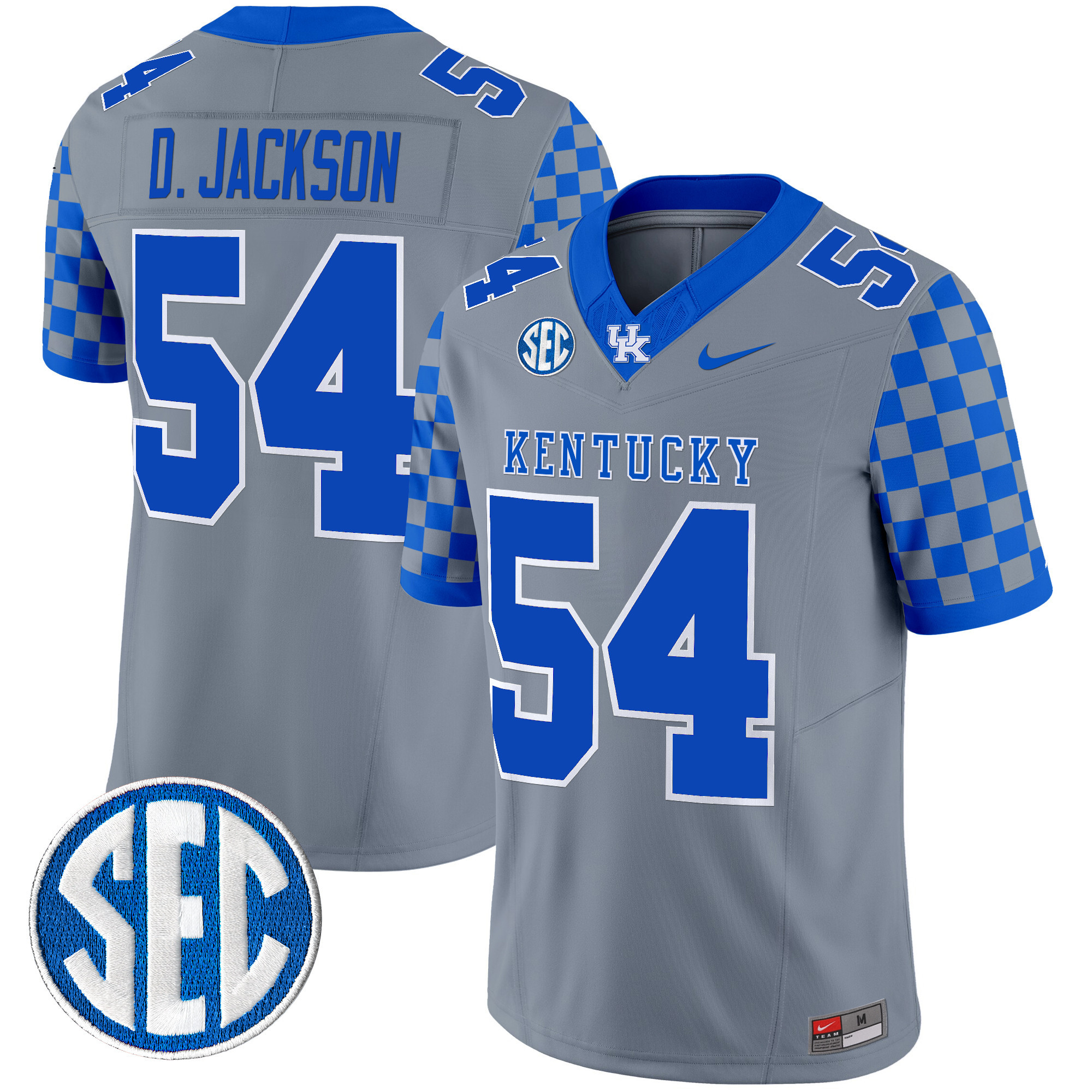 Men's Kentucky Wildcats 2024 Checkerboard Vapor Limited Jersey - All Stitched