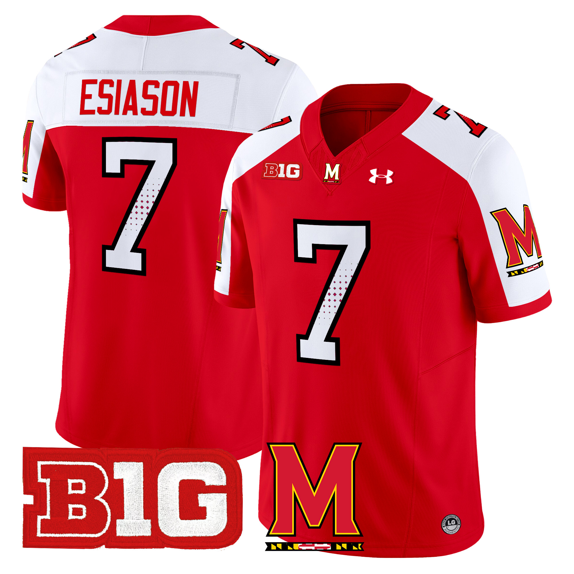 Men's Maryland Terrapins 2024 Vapor Limited Jersey - All Stitched