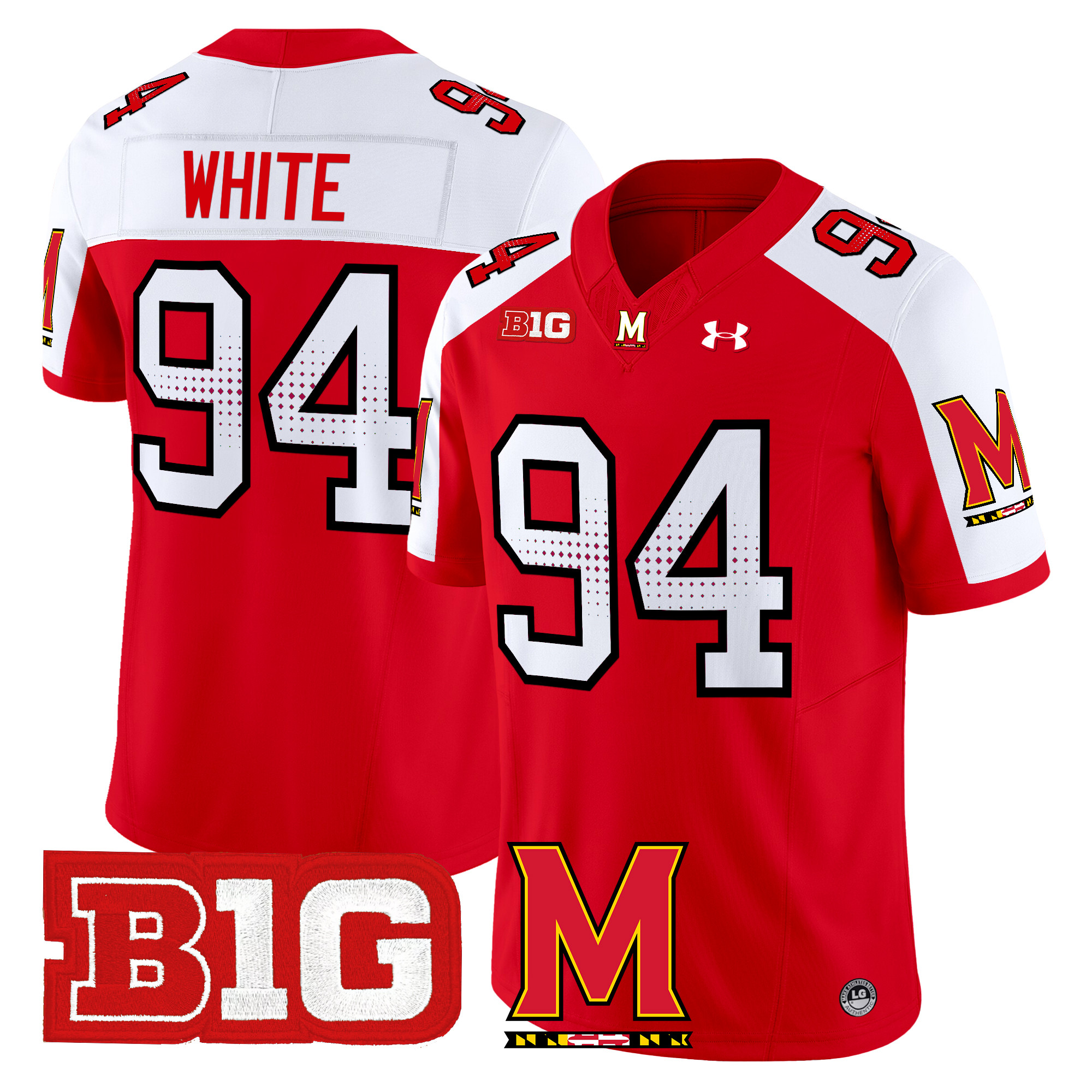 Men's Maryland Terrapins 2024 Vapor Limited Jersey - All Stitched