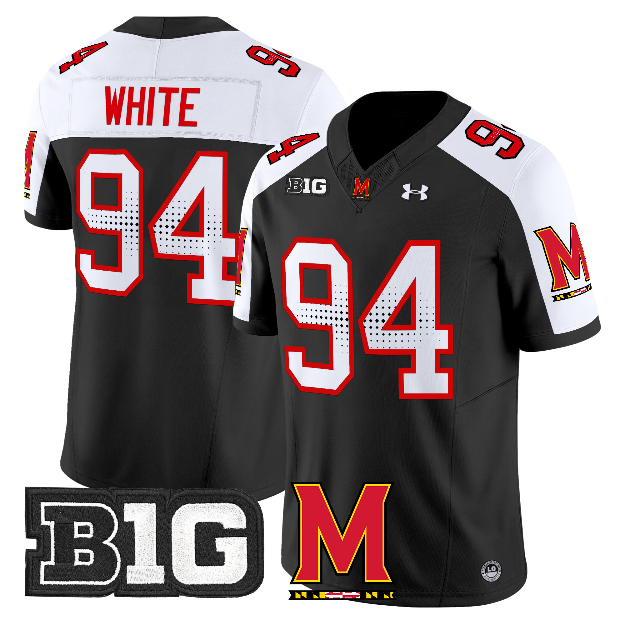 Men's Maryland Terrapins 2024 Vapor Limited Jersey - All Stitched