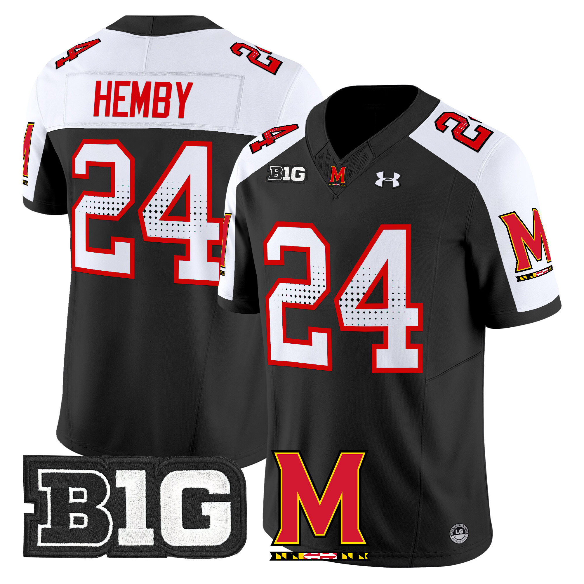 Men's Maryland Terrapins 2024 Vapor Limited Jersey - All Stitched