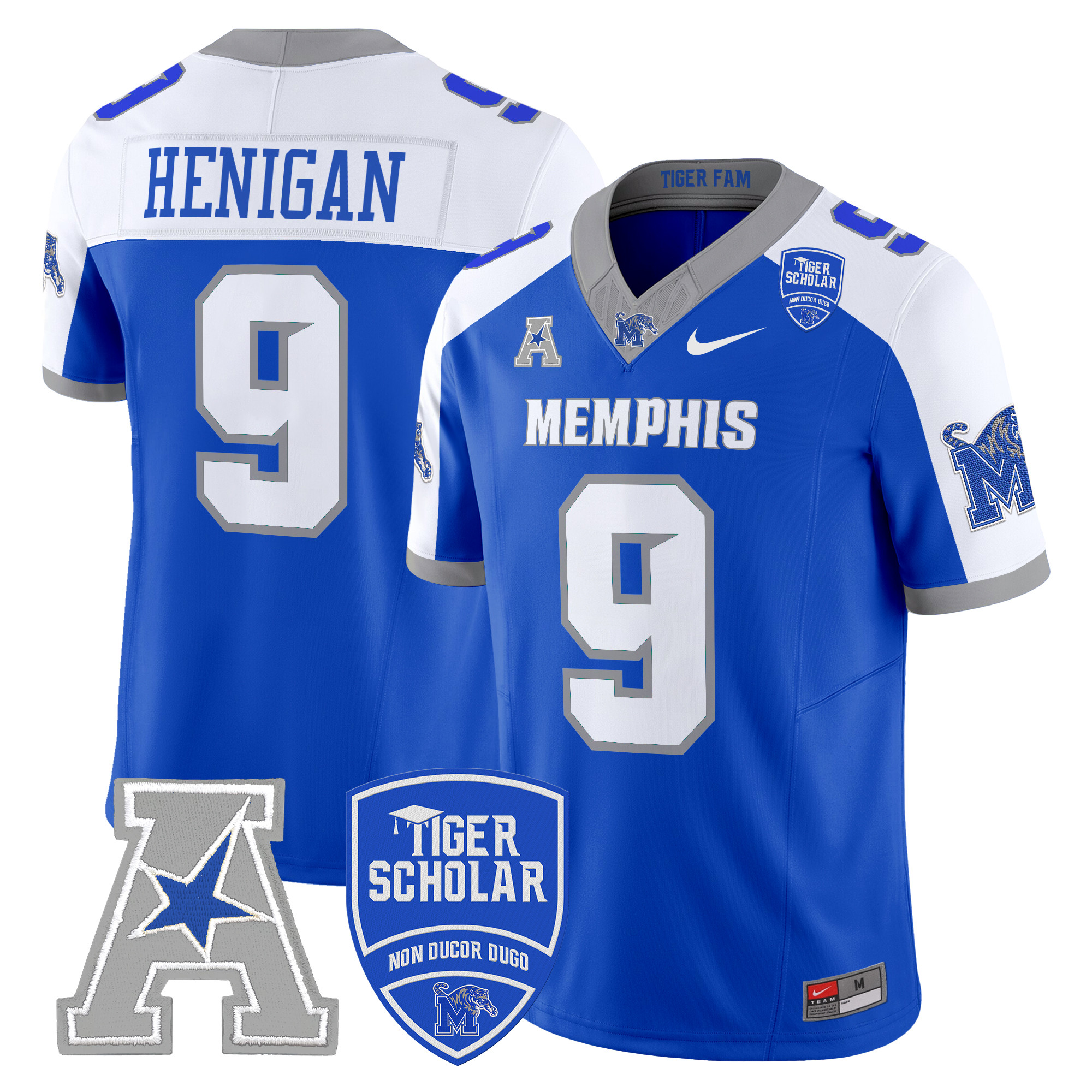 Men's Memphis Tigers 2024 Vapor Limited Jersey - All Stitched