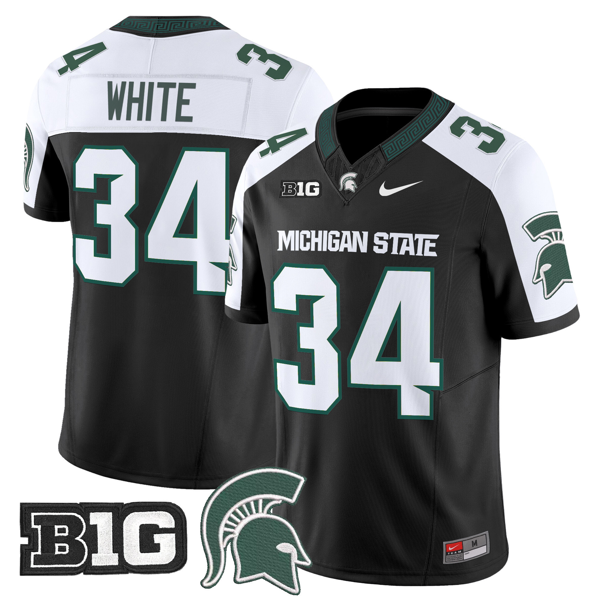 Men's Michigan State Spartans 2024 Vapor Limited Jersey - All Stitched