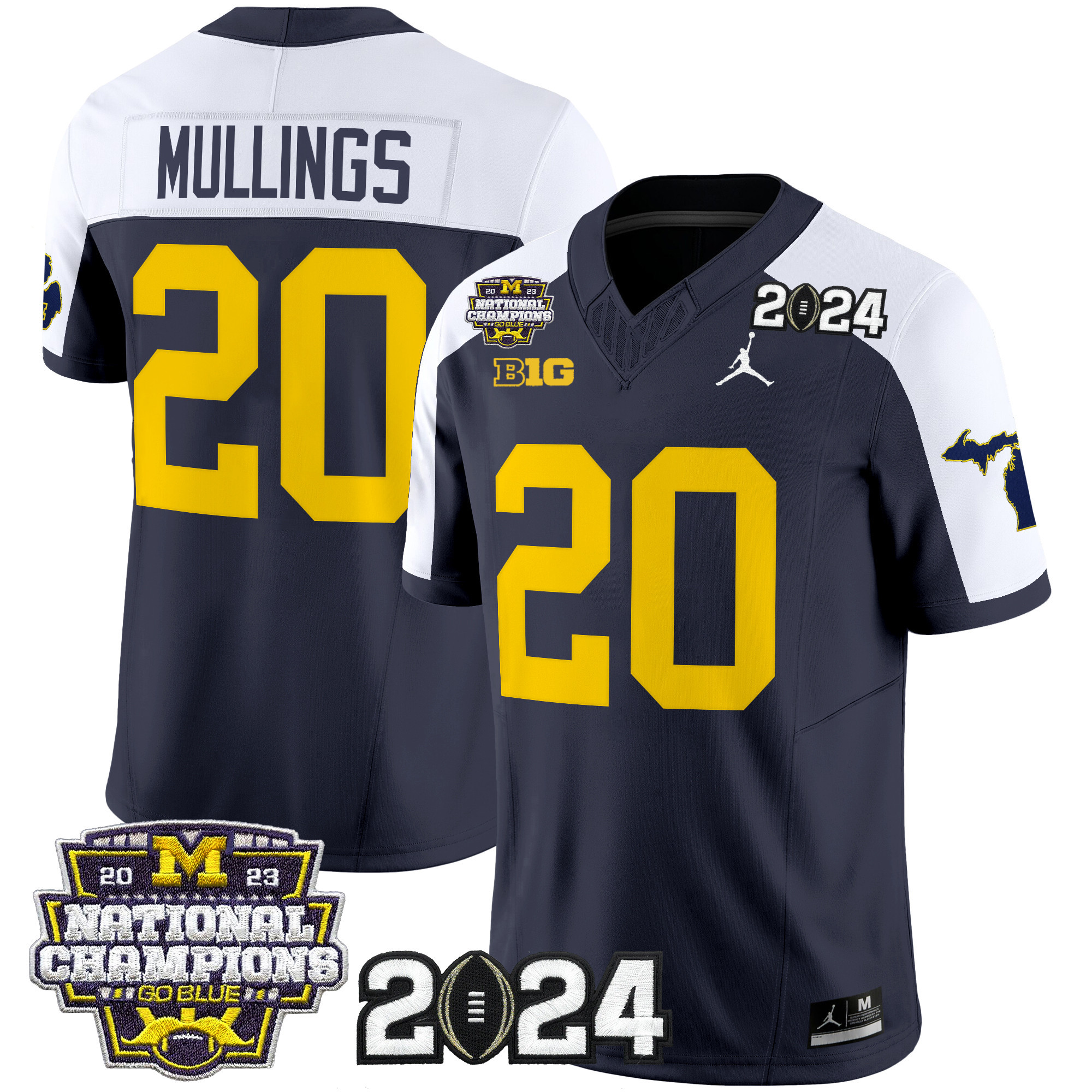 Men's Michigan Wolverines 2024 "Michigan State Style" Vapor Limited Jersey - All Stitched