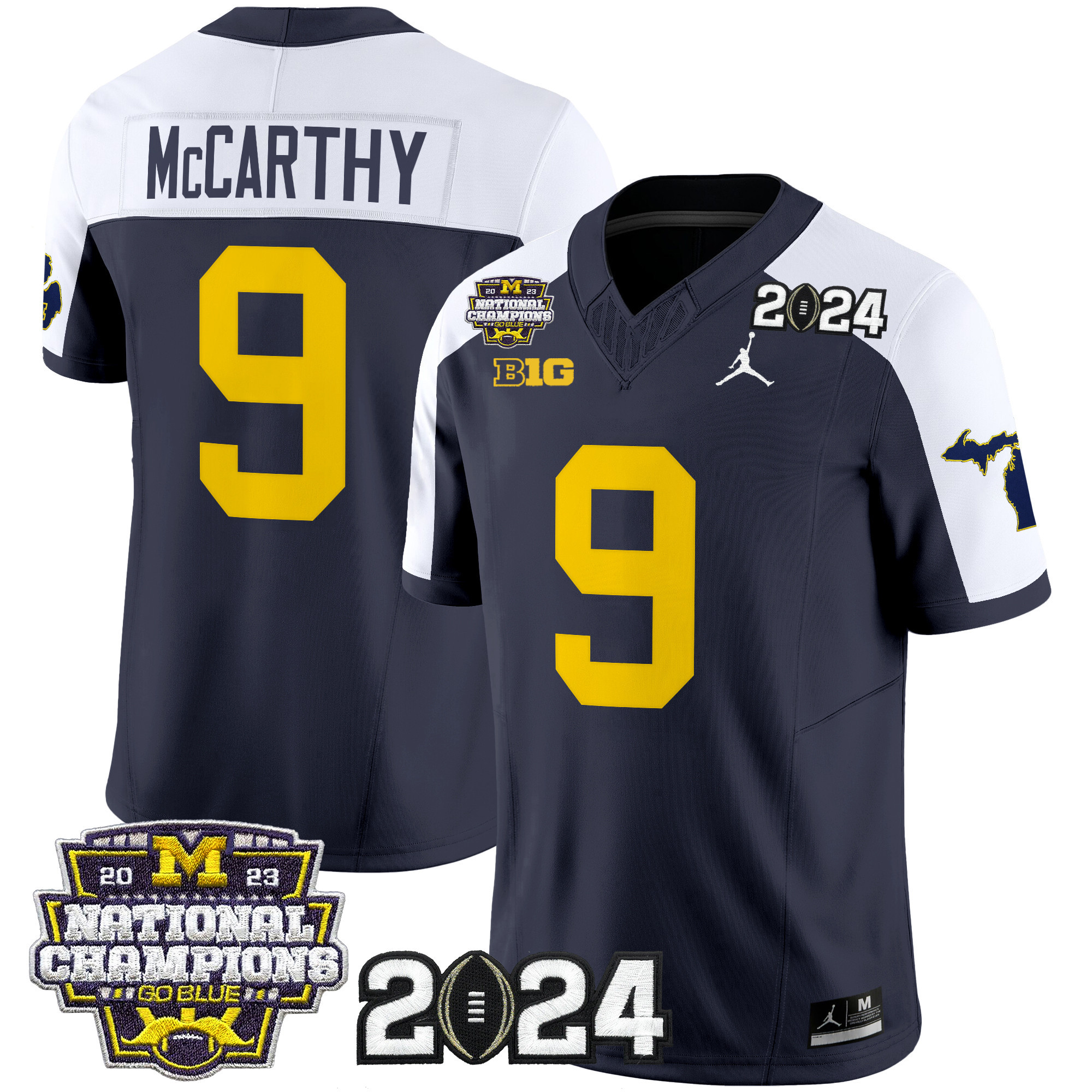Men's Michigan Wolverines 2024 "Michigan State Style" Vapor Limited Jersey - All Stitched