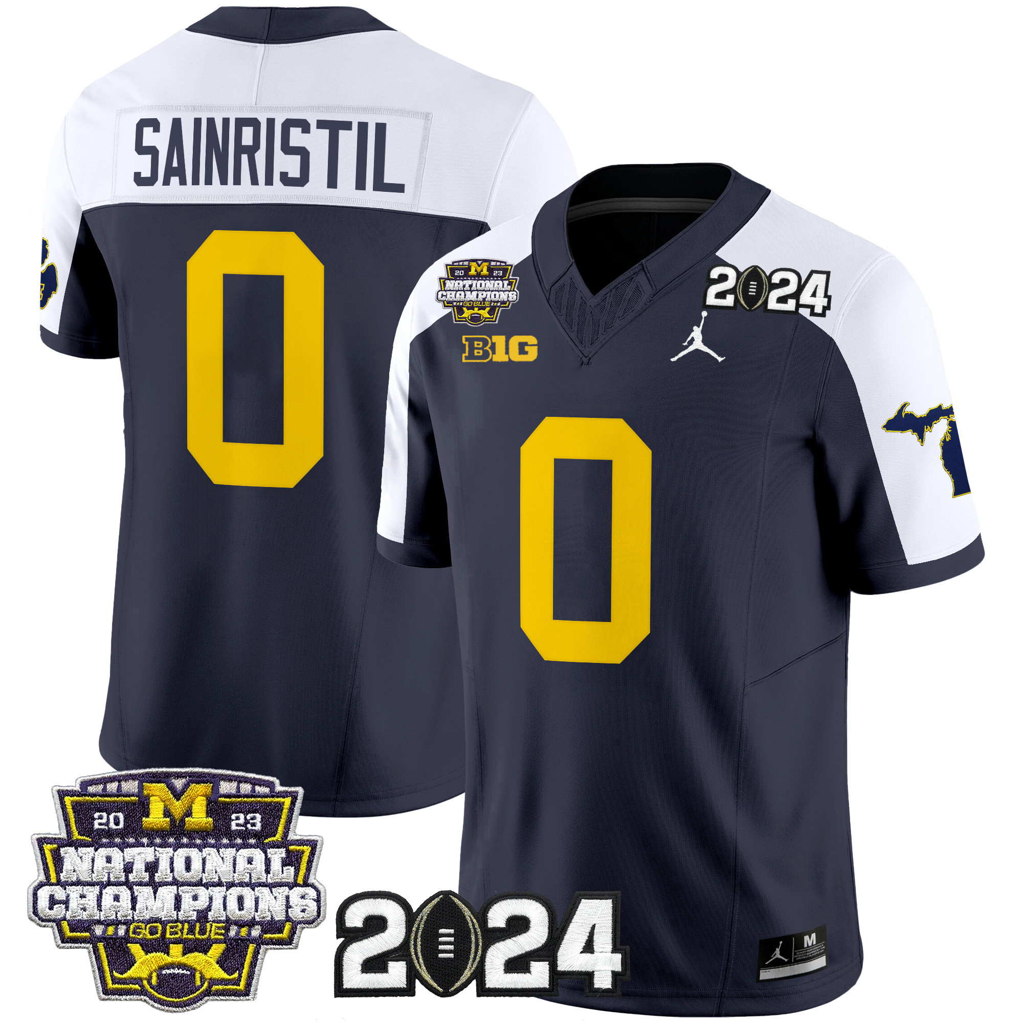 Men's Michigan Wolverines 2024 "Michigan State Style" Vapor Limited Jersey - All Stitched