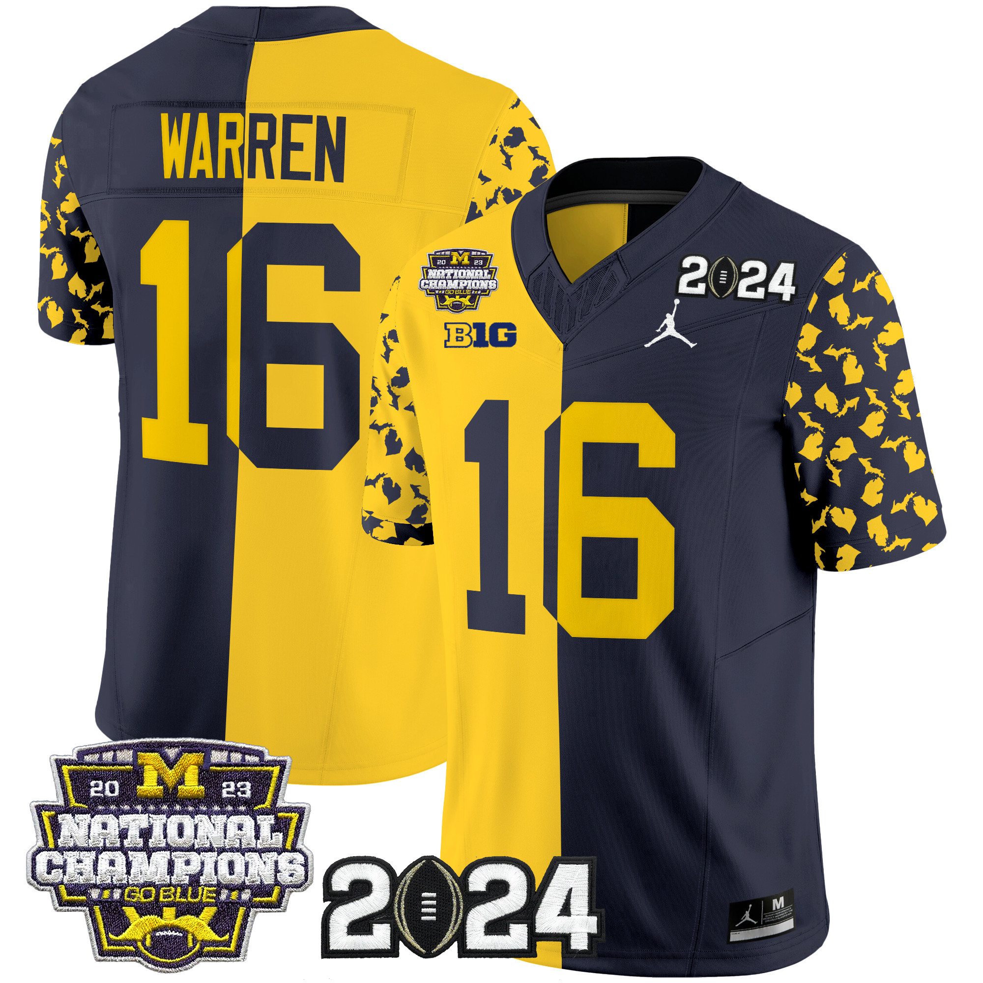 Men's Michigan Wolverines 2024 "Michigan State Style" Vapor Limited Jersey - All Stitched