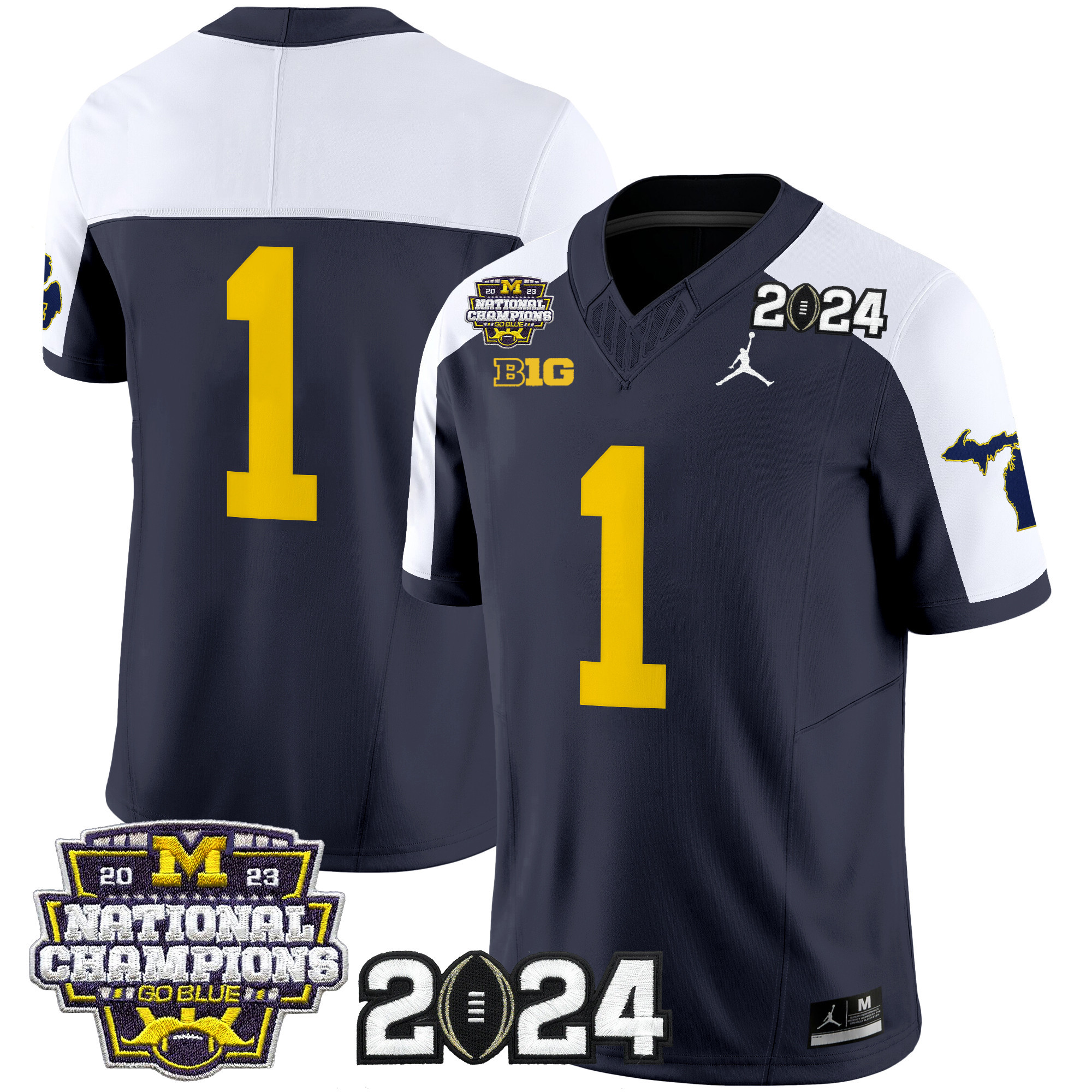 Men's Michigan Wolverines 2024 "Michigan State Style" Vapor Limited Jersey - All Stitched