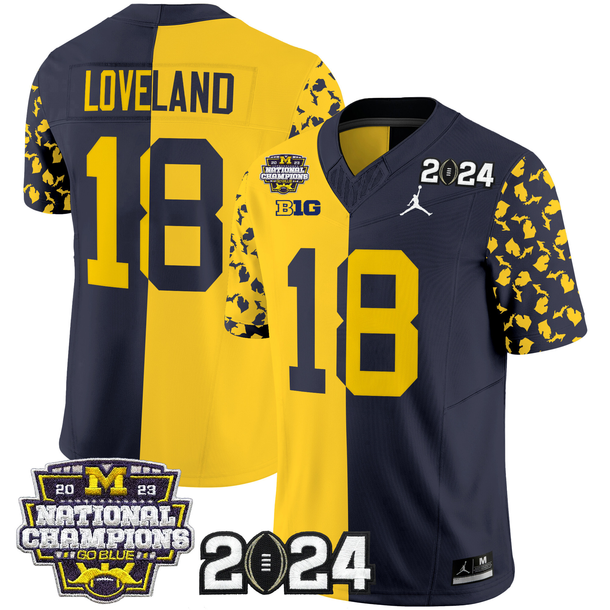 Men's Michigan Wolverines 2024 "Michigan State Style" Vapor Limited Jersey - All Stitched