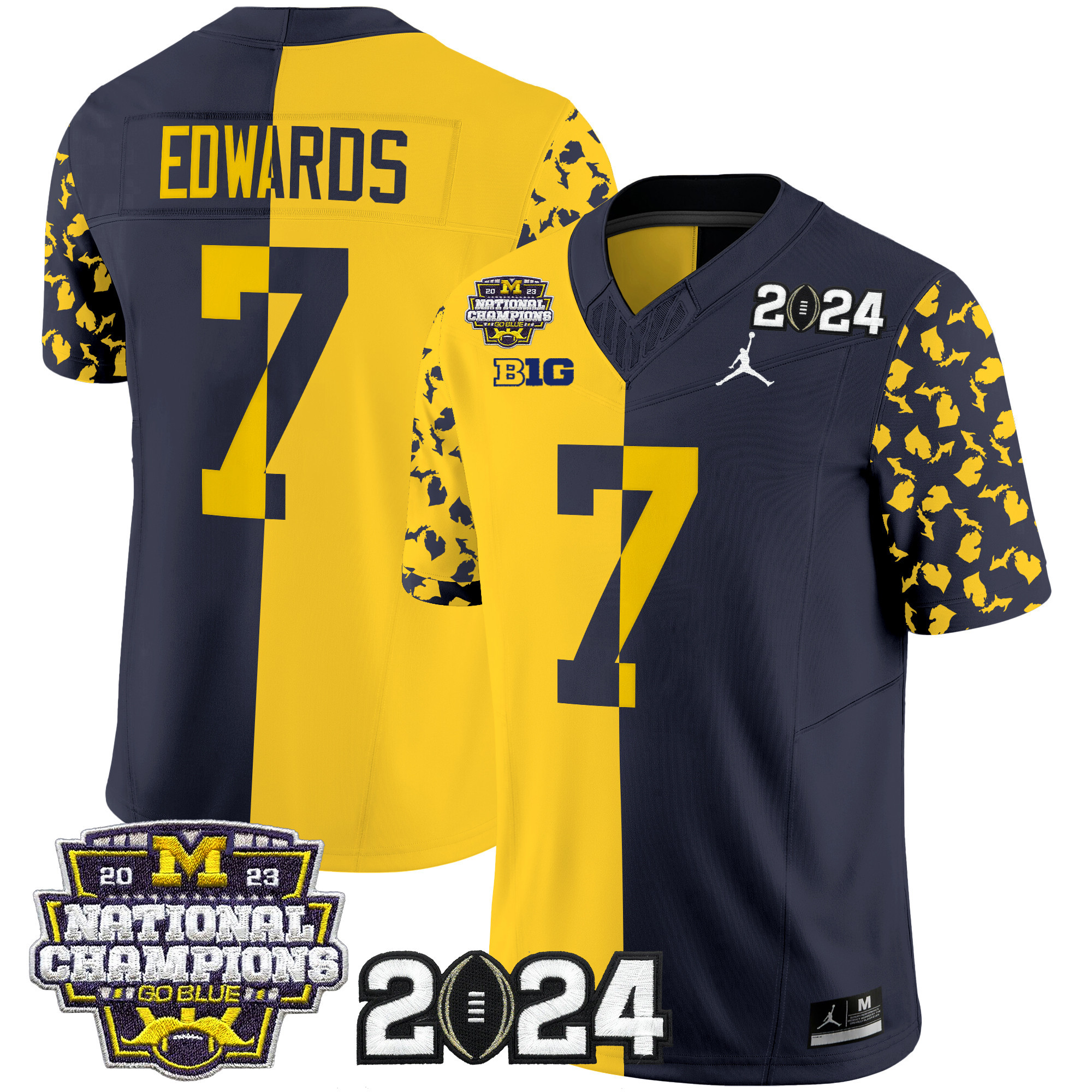 Men's Michigan Wolverines 2024 "Michigan State Style" Vapor Limited Jersey - All Stitched