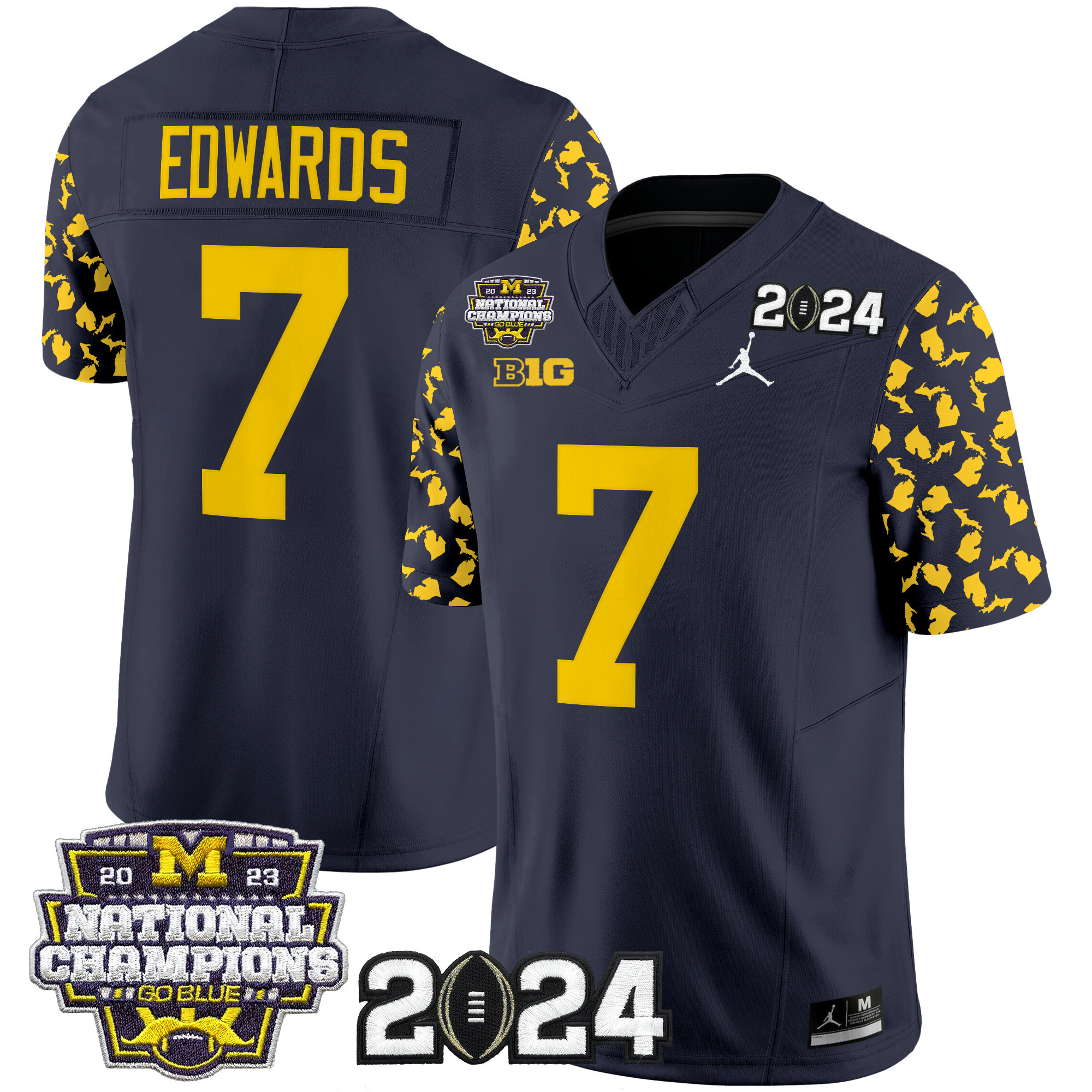 Men's Michigan Wolverines 2024 "Michigan State Style" Vapor Limited Jersey - All Stitched
